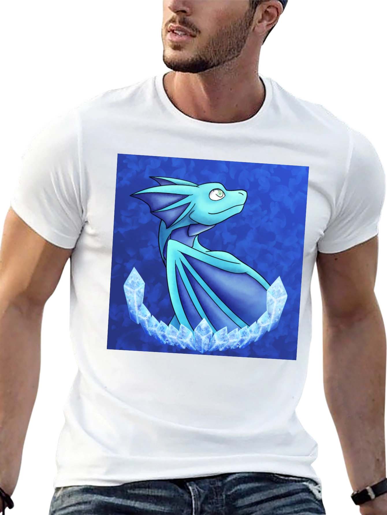 Dragon Crystal T-Shirt - Fantasy Art Tee