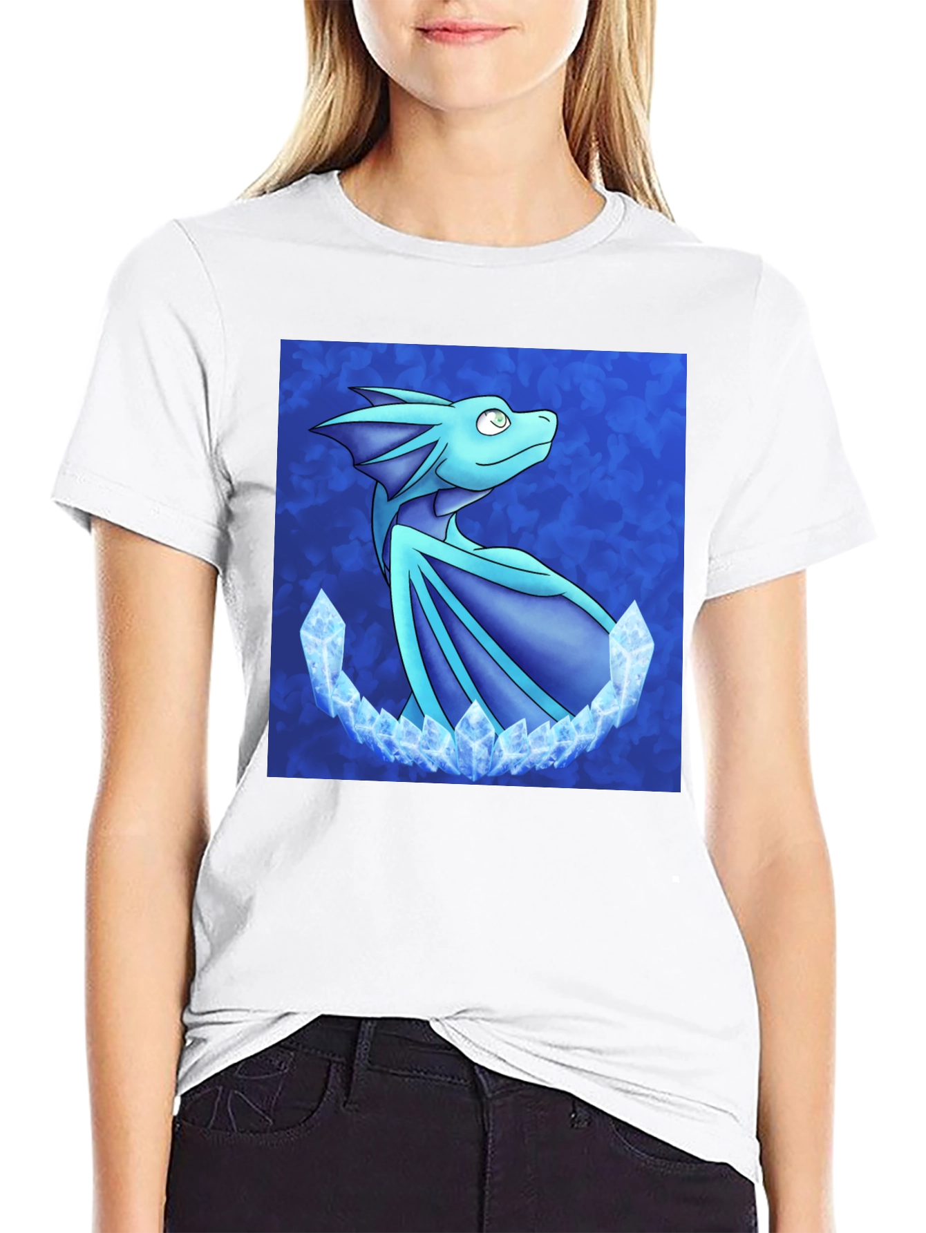 Dragon Crystal T-Shirt - Fantasy Art Tee