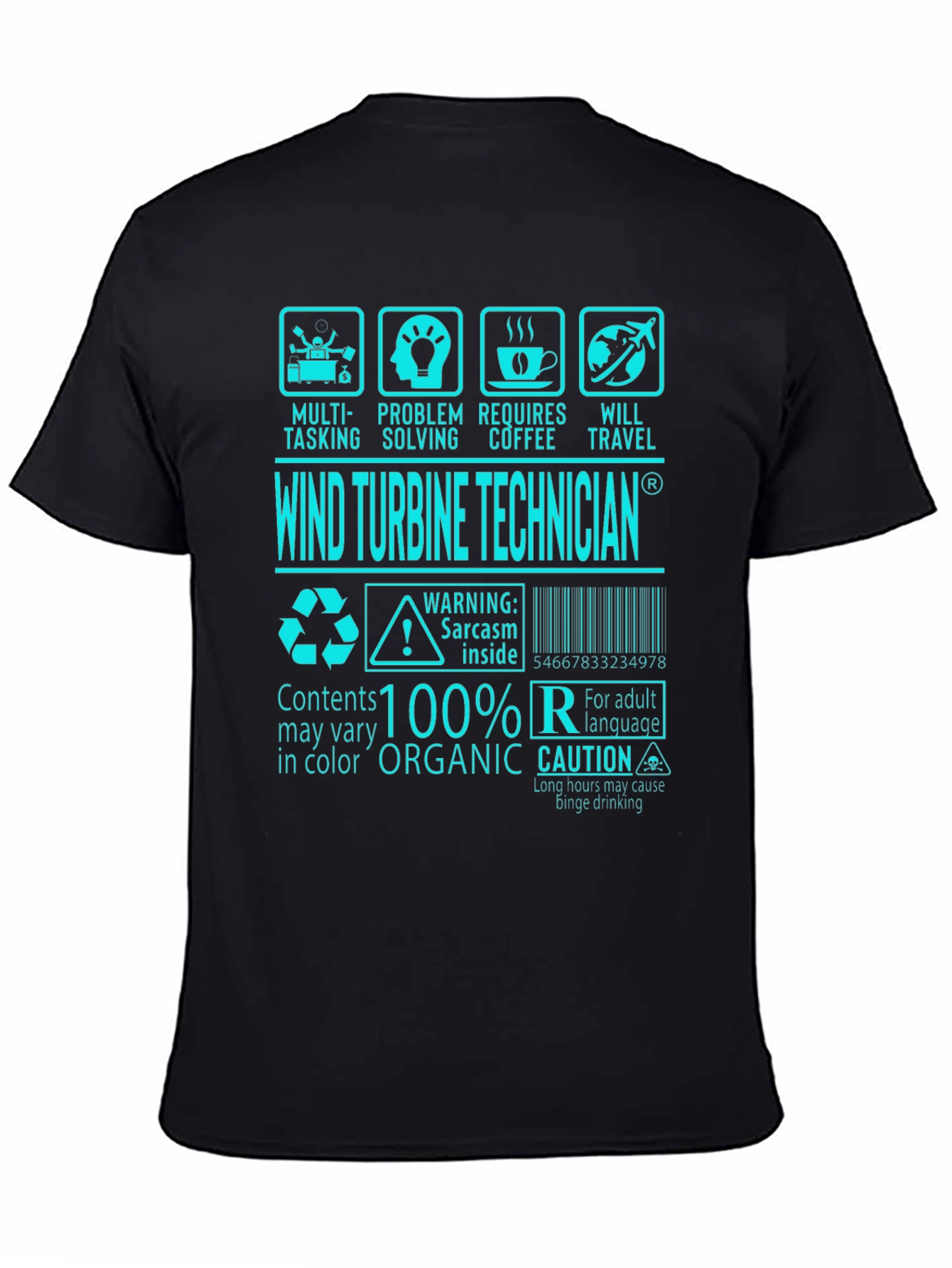 Wind Turbine Technician Graphic Tee
