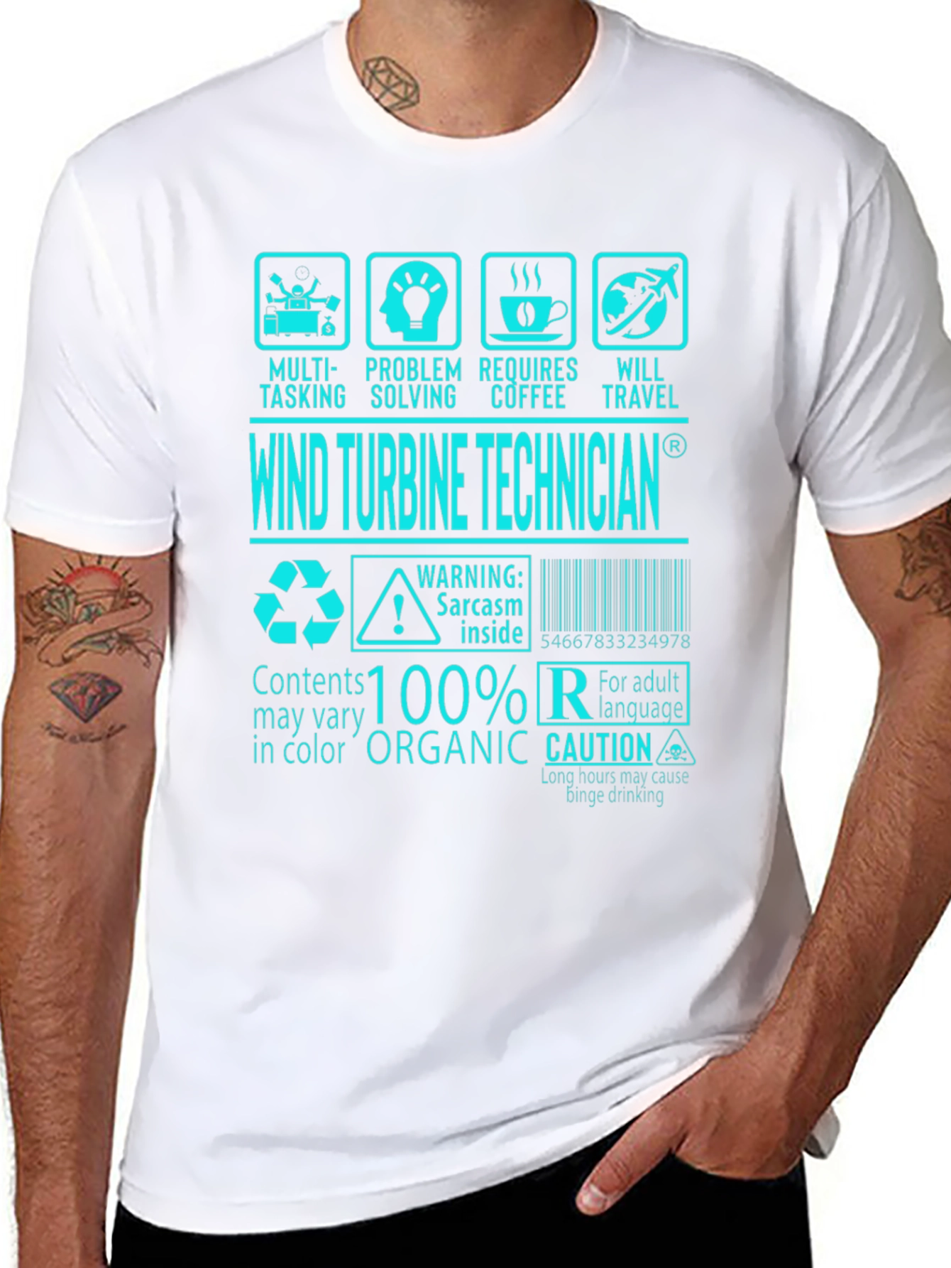 Wind Turbine Technician Graphic Tee