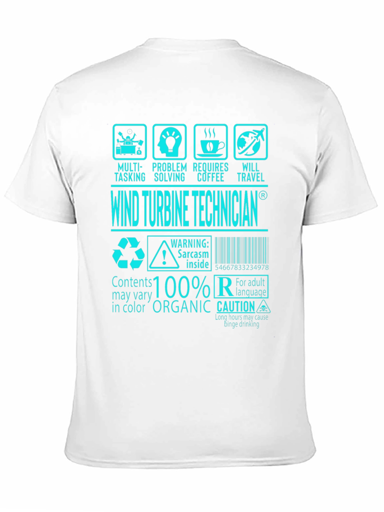 Wind Turbine Technician Graphic Tee