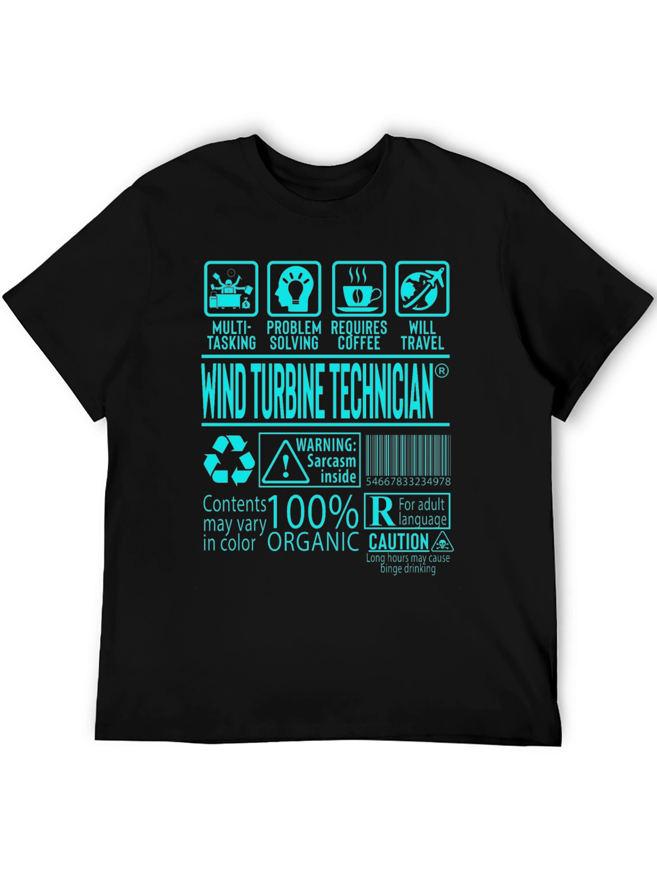 Wind Turbine Technician Graphic Tee