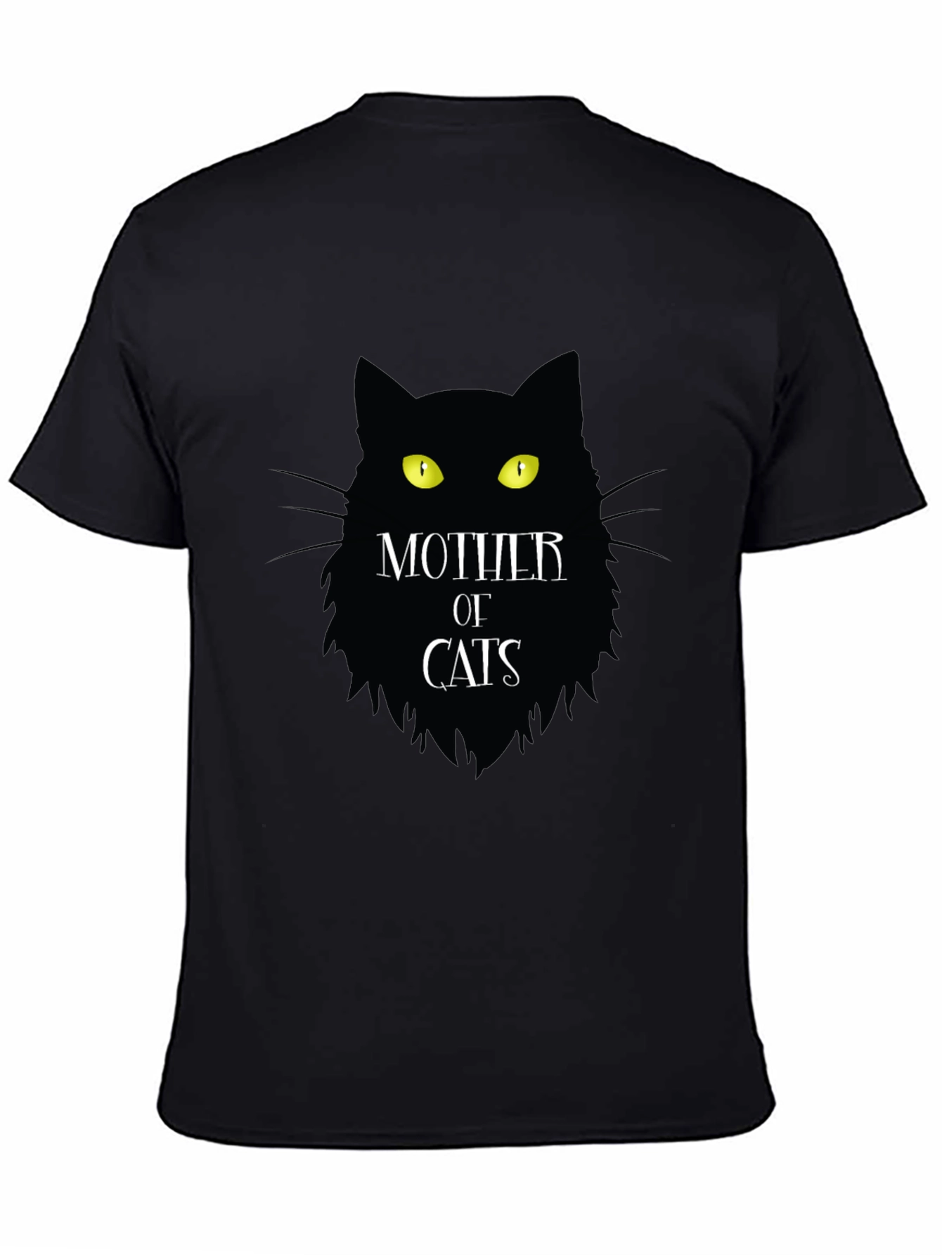 Mother of Cats T-Shirt Black Novelty Tee