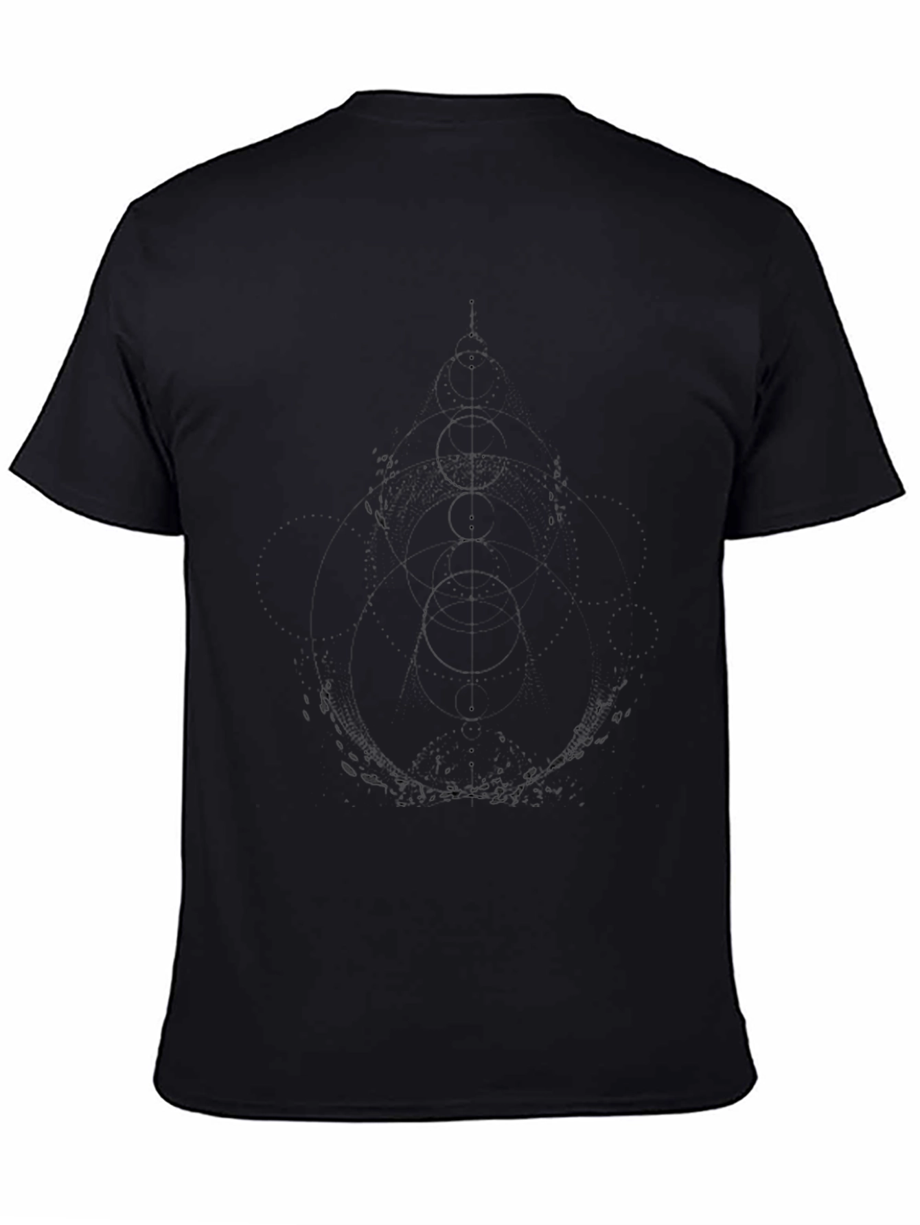 Geometric Graphic Black T-Shirt