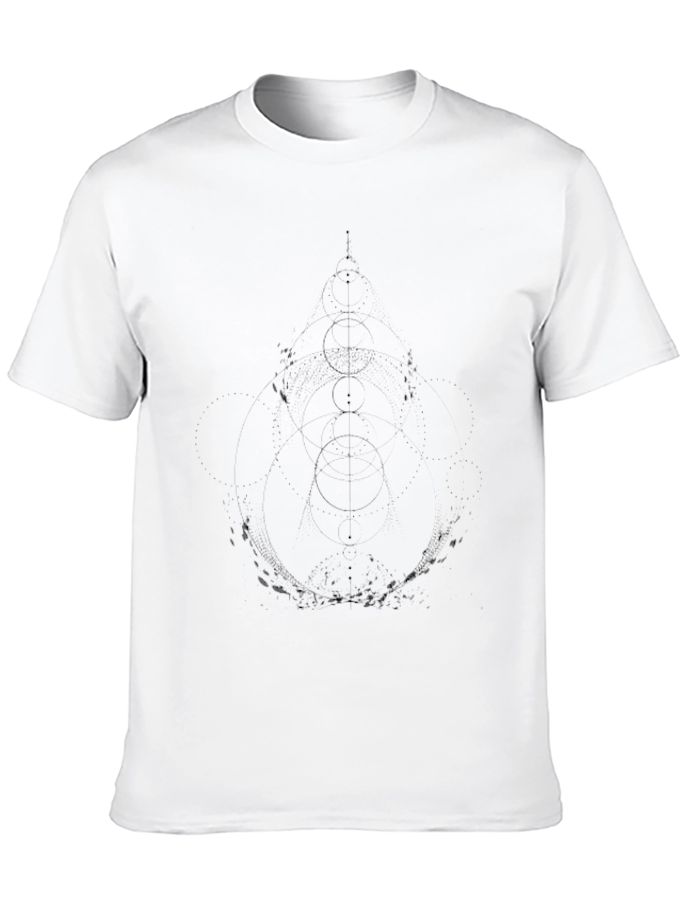 Geometric Graphic Black T-Shirt