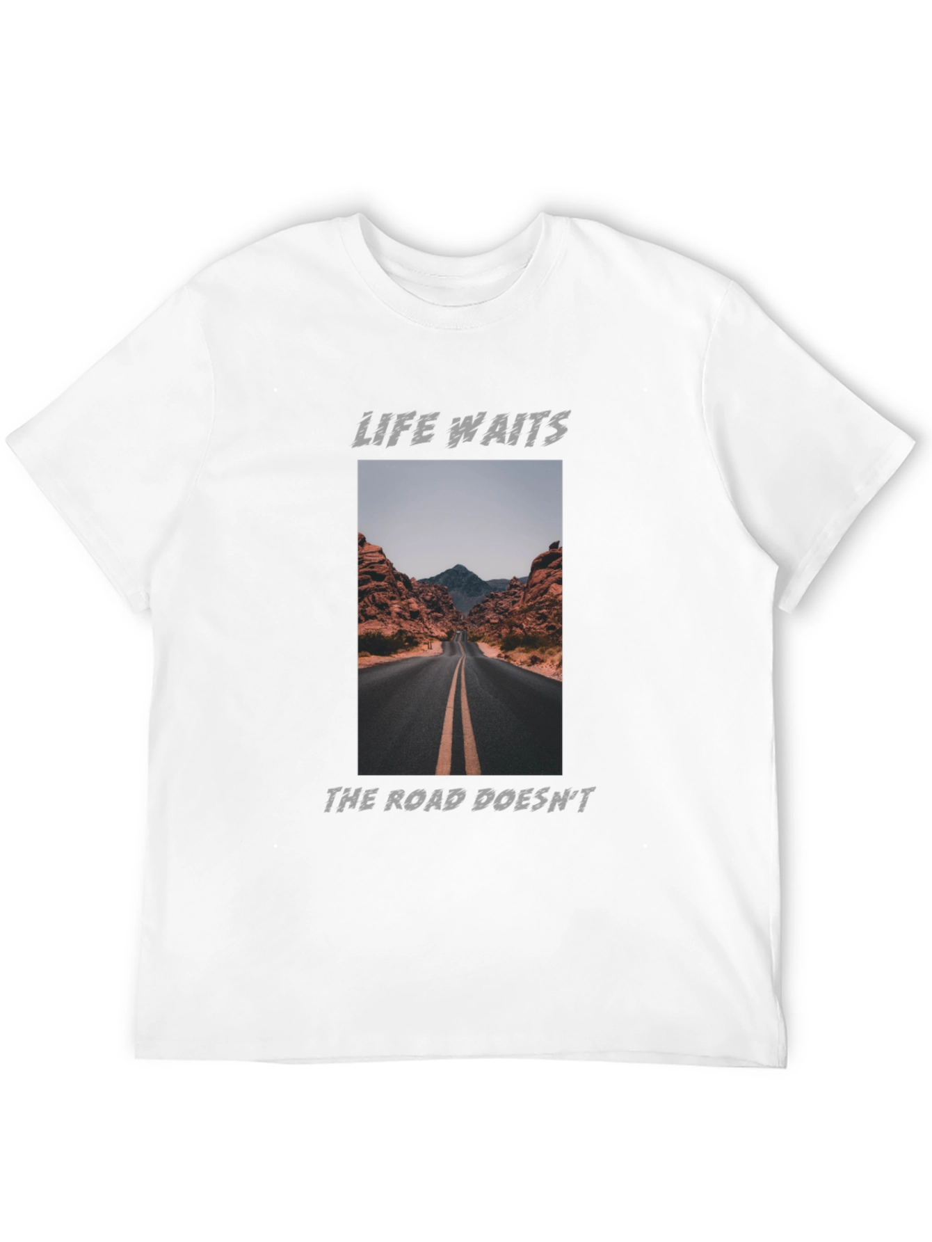 Life Waits Graphic Tee - Road Trip Ready!