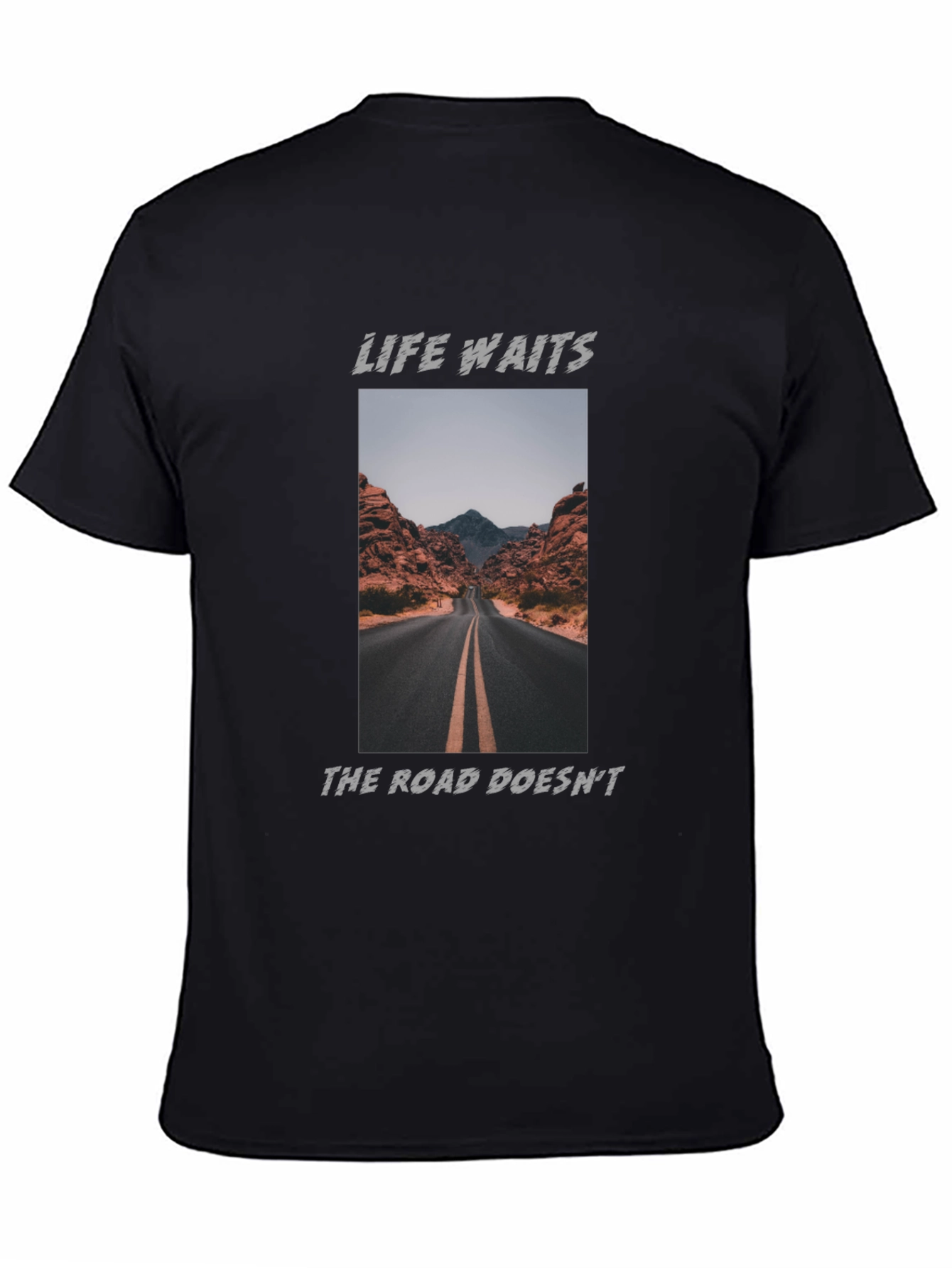 Life Waits Graphic Tee - Road Trip Ready!