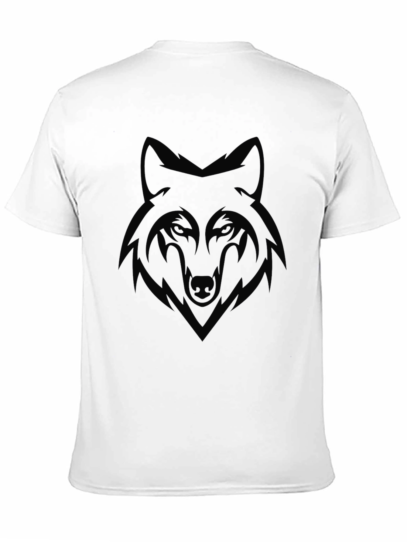 Black Wolf Graphic T-Shirt | Mens Crew Neck Tee