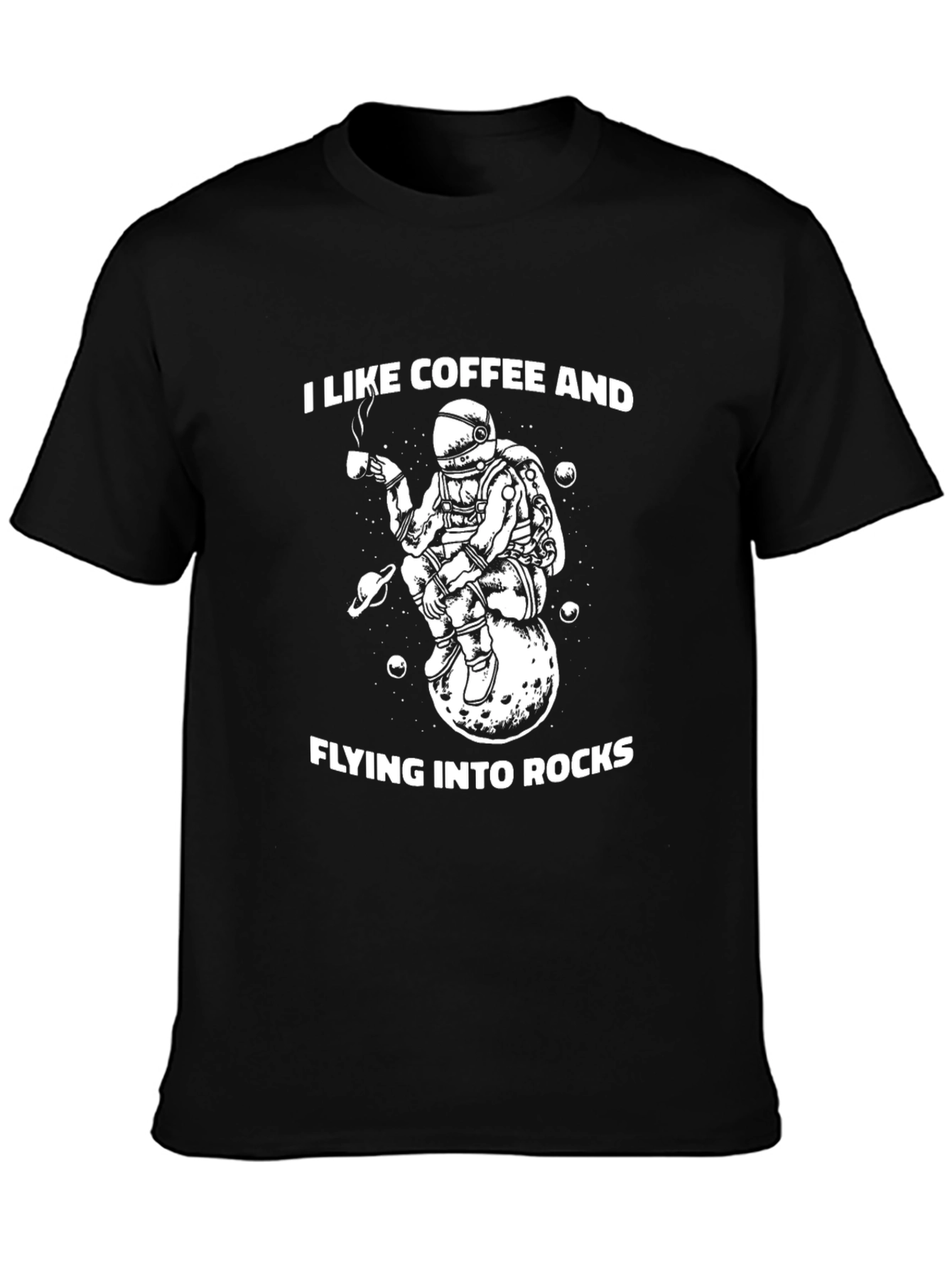 Coffee Loving Astronaut Graphic Tee