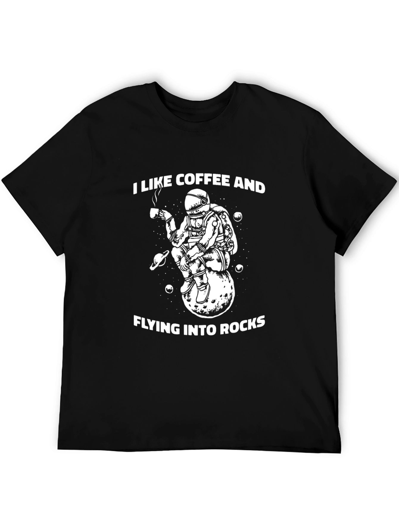 Coffee Loving Astronaut Graphic Tee