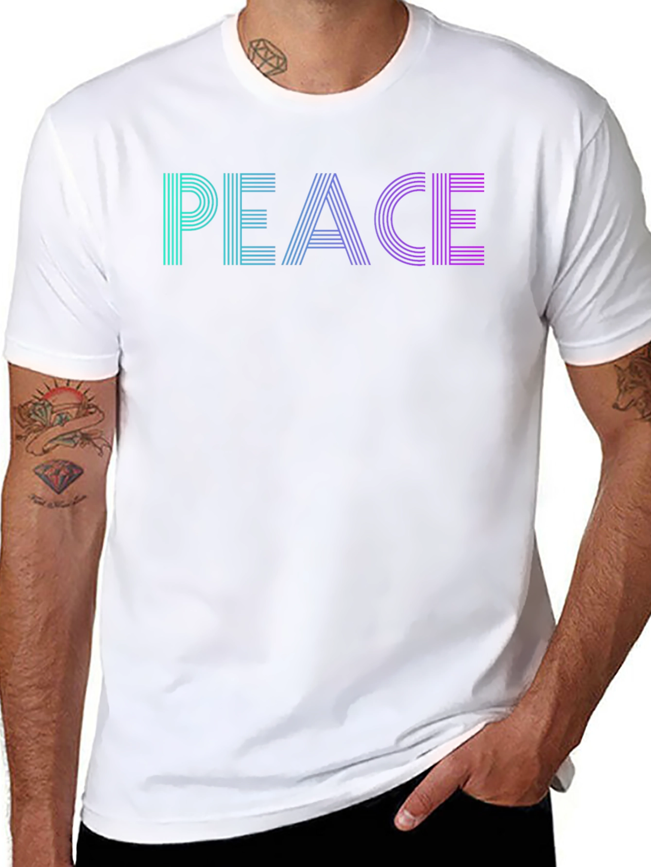 Peace Graphic Tee - Stylish Comfort