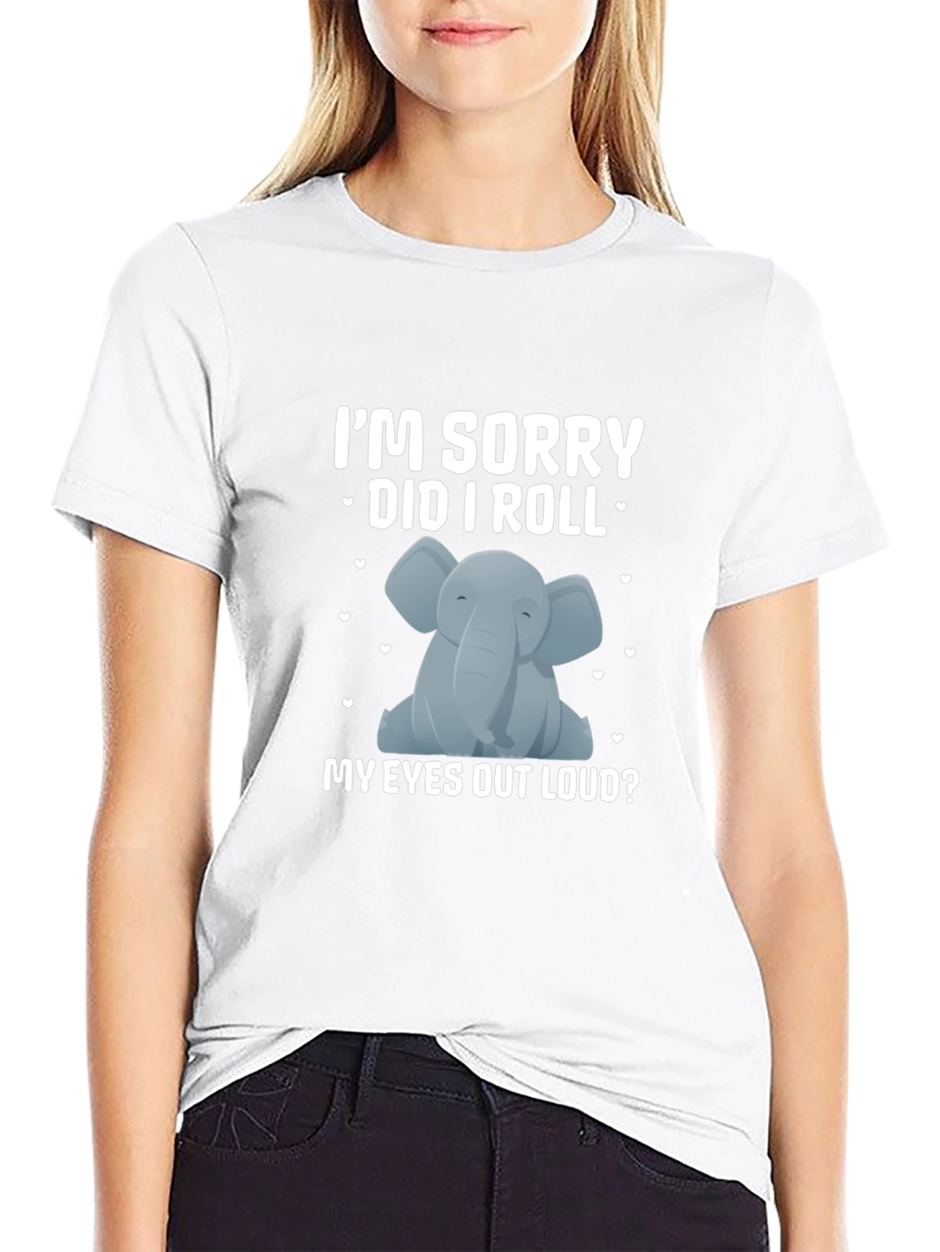 Funny Elephant Graphic Tee - Sarcastic Humor Shirt