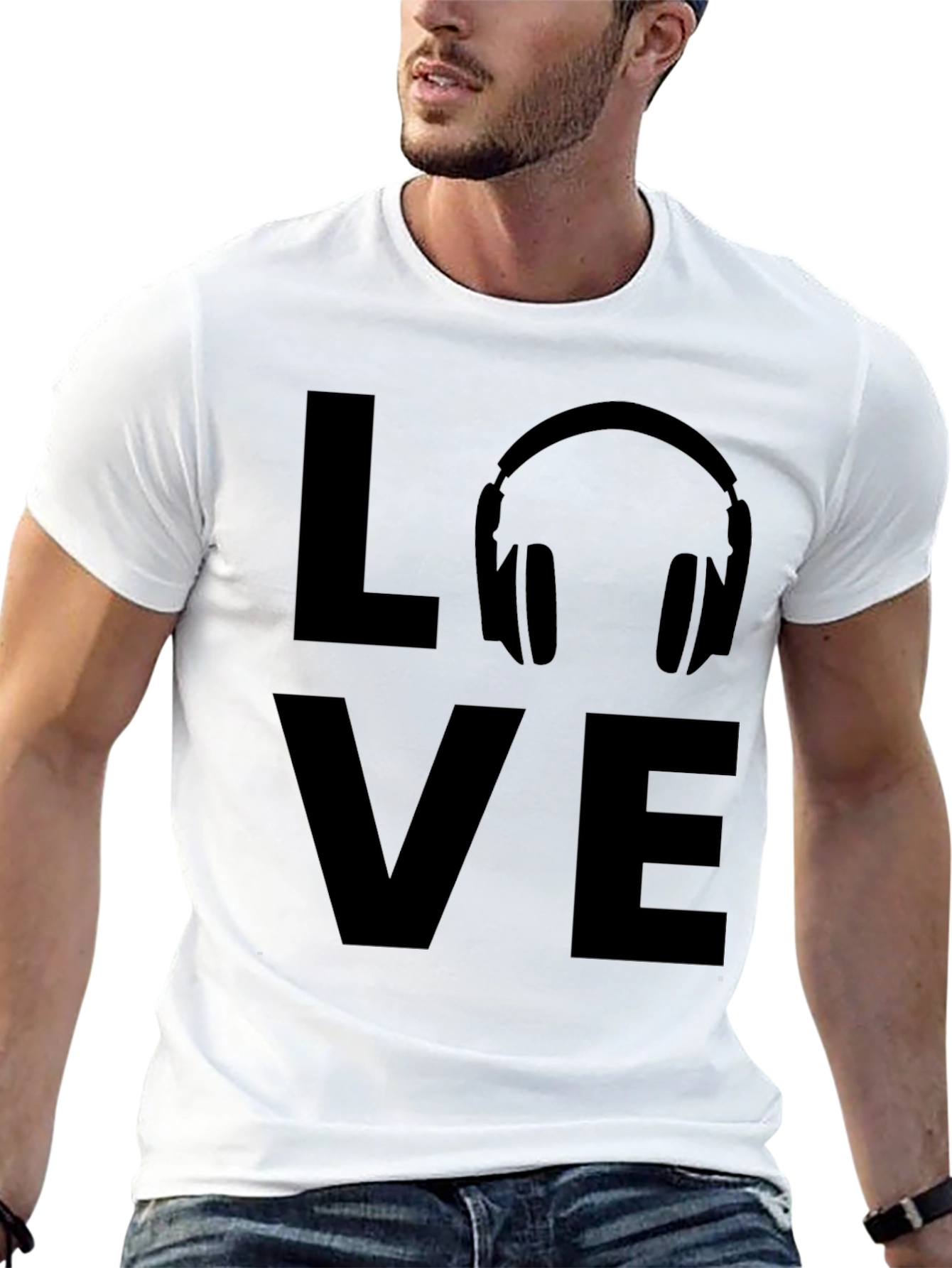 Love Music Graphic Tee - Black