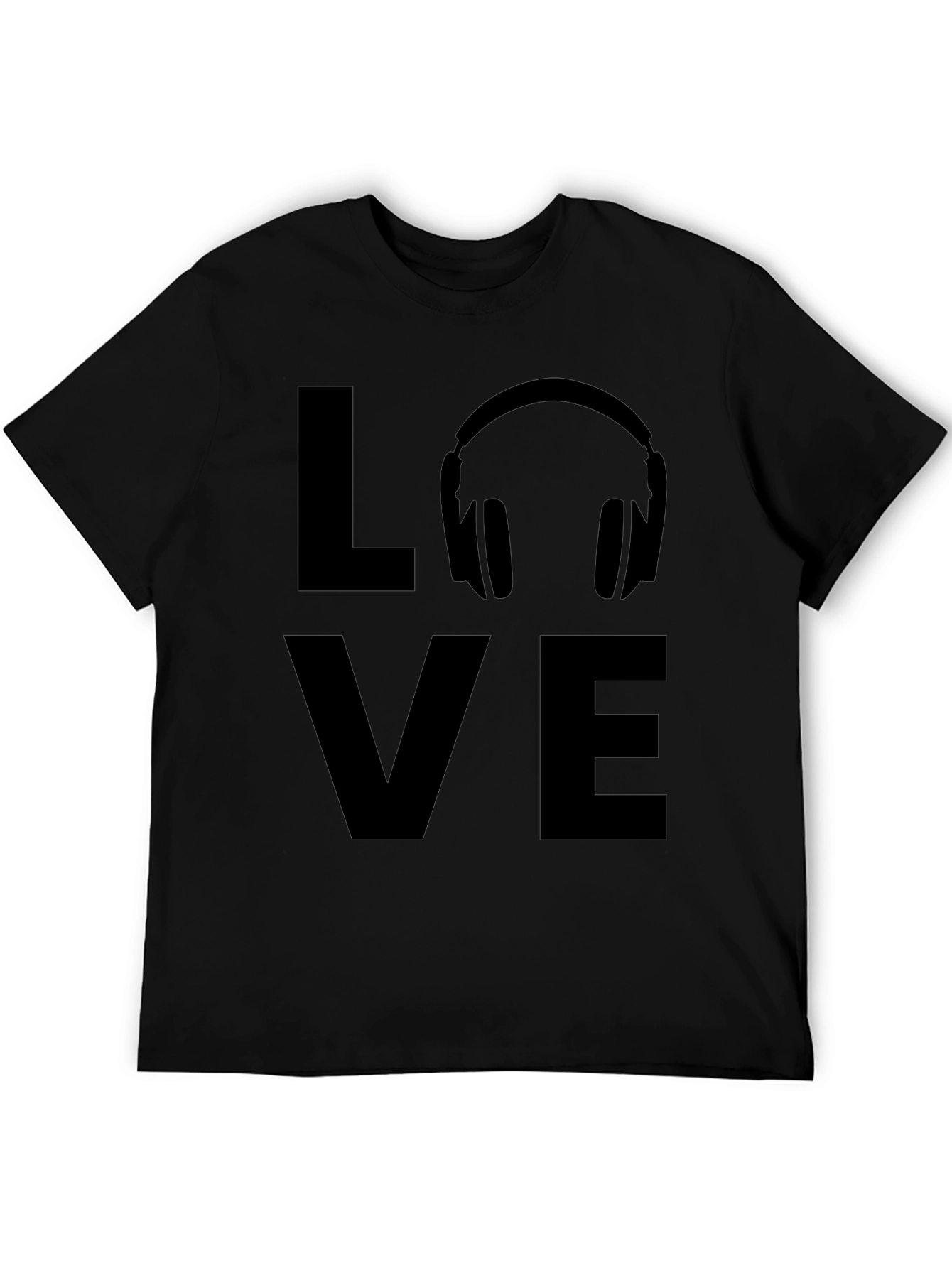 Love Music Graphic Tee - Black