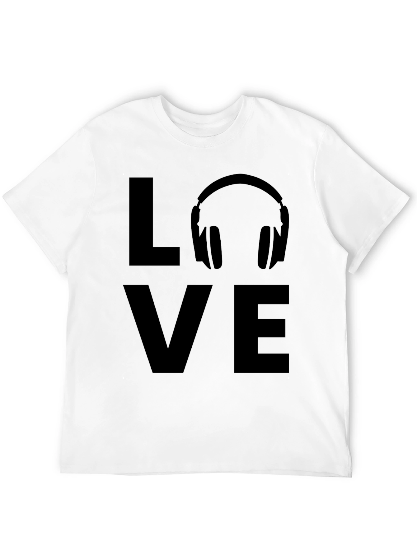 Love Music Graphic Tee - Black