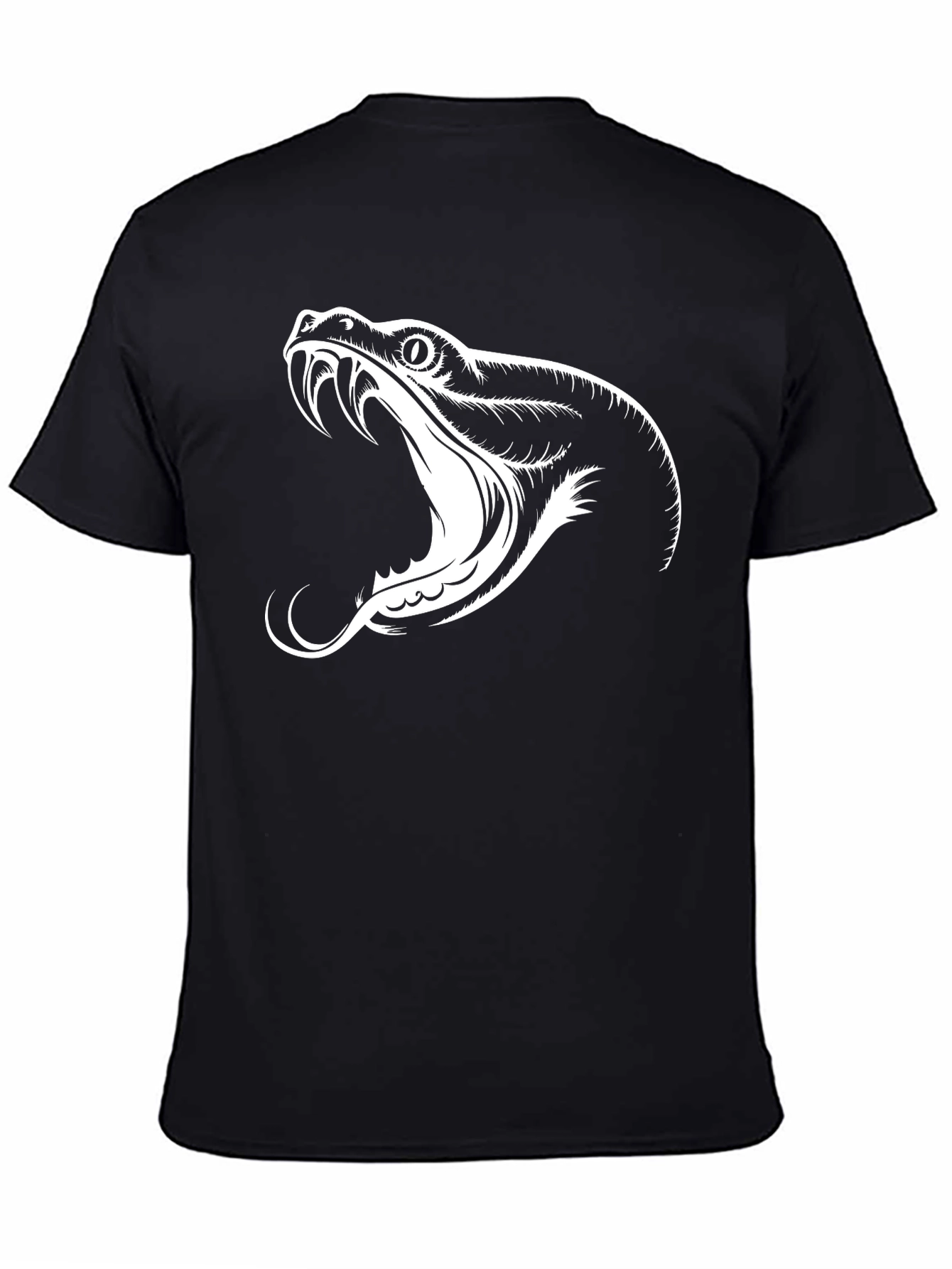 Black Snake Graphic Tee - Mens Stylish T-Shirt