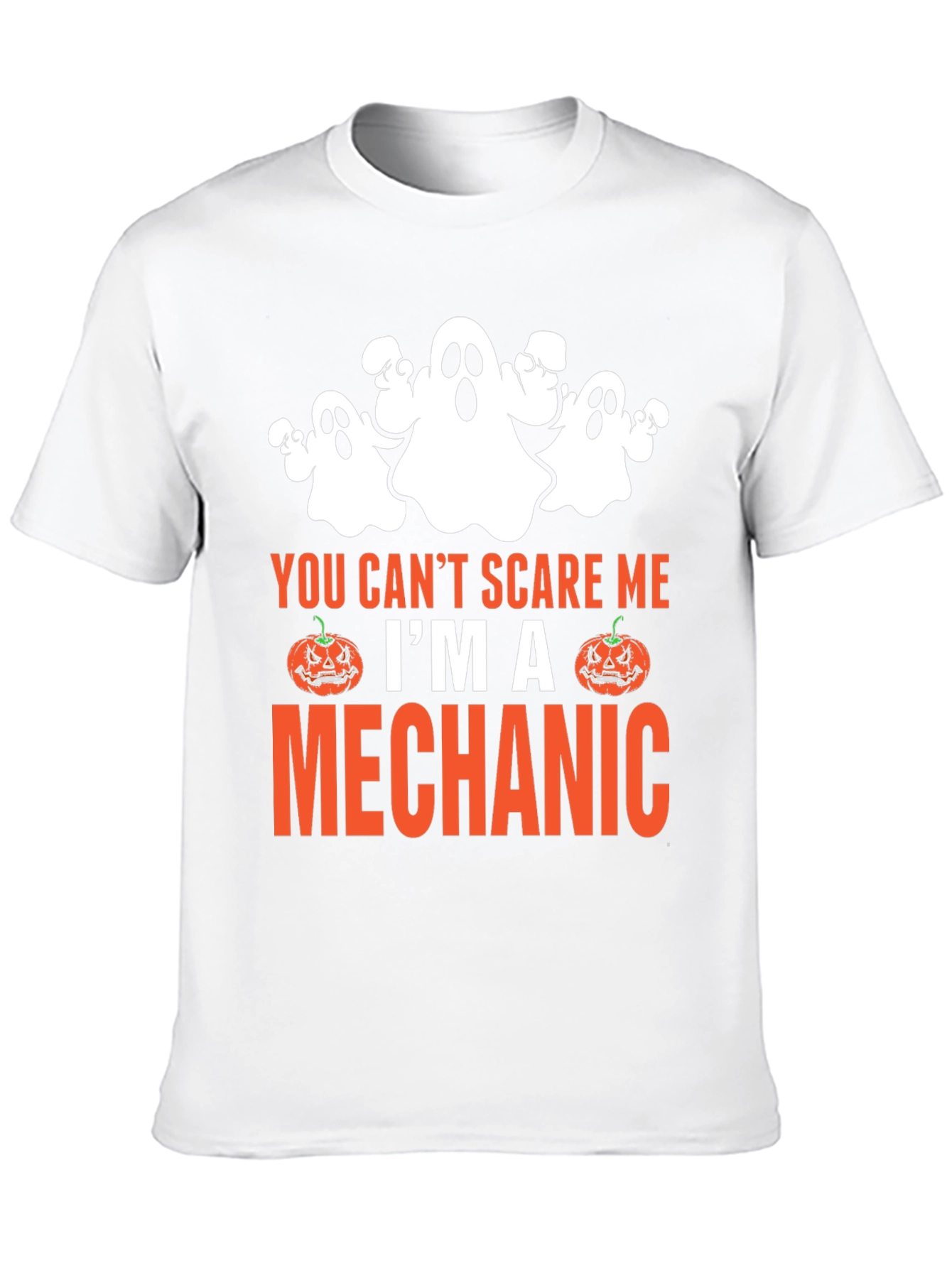 Mechanic Halloween Ghost T-Shirt