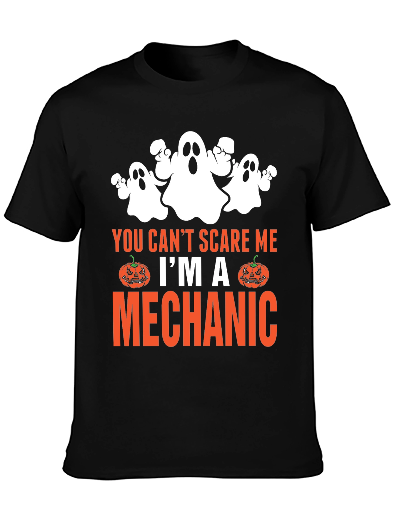 Mechanic Halloween Ghost T-Shirt