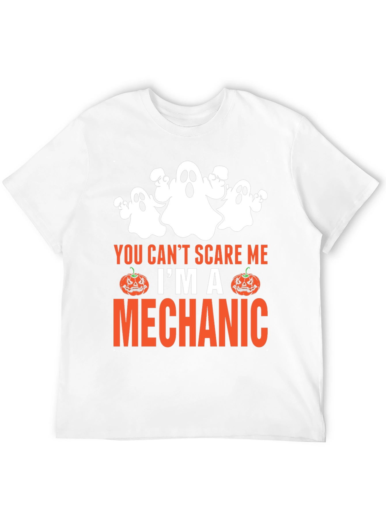 Mechanic Halloween Ghost T-Shirt