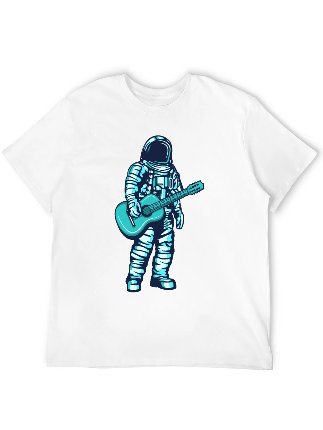Astronaut Guitar Graphic Tee - Black