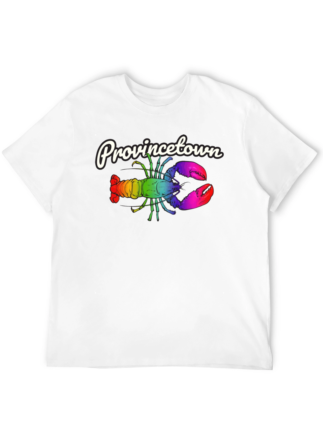 Provincetown Rainbow Lobster Graphic Tee