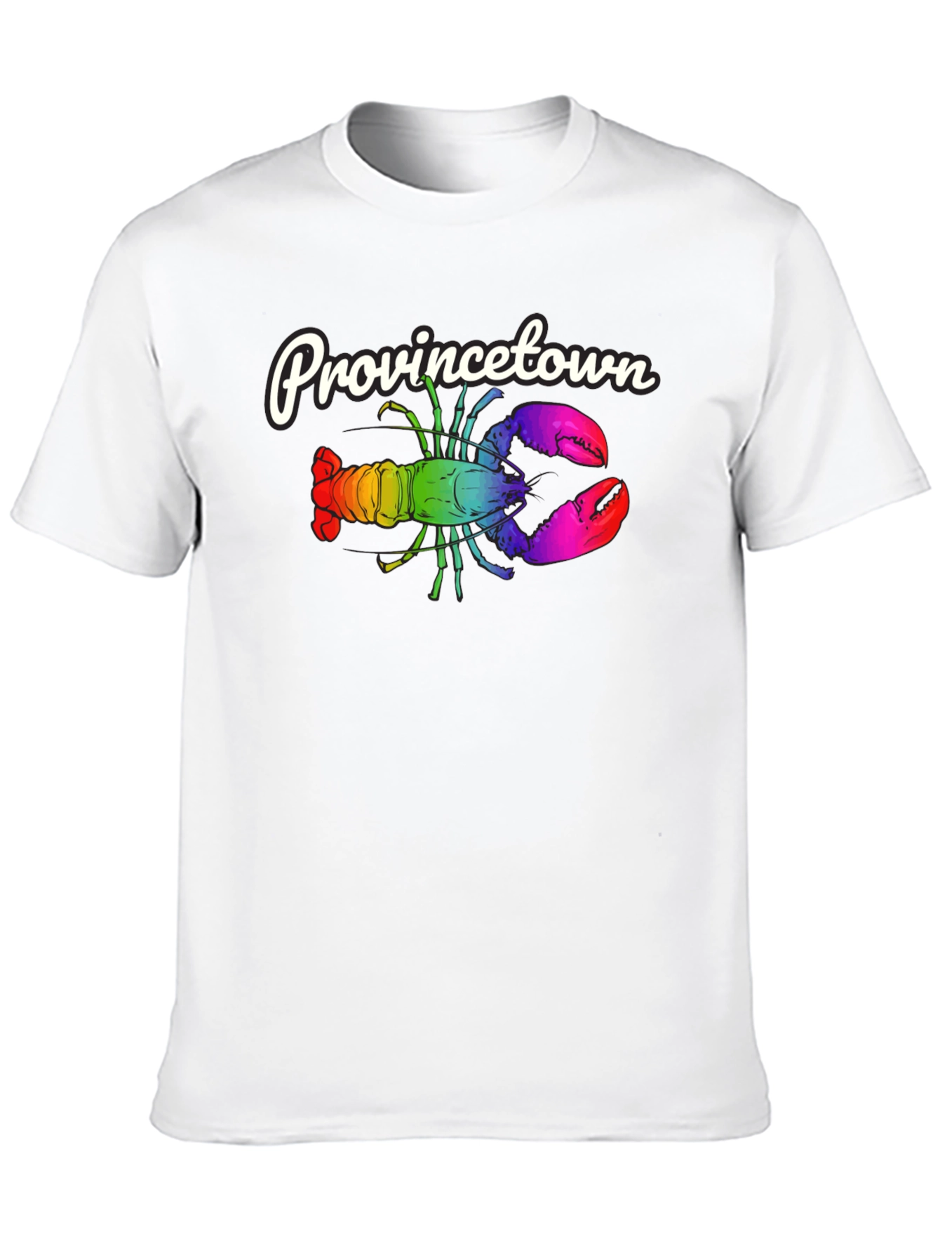 Provincetown Rainbow Lobster Graphic Tee