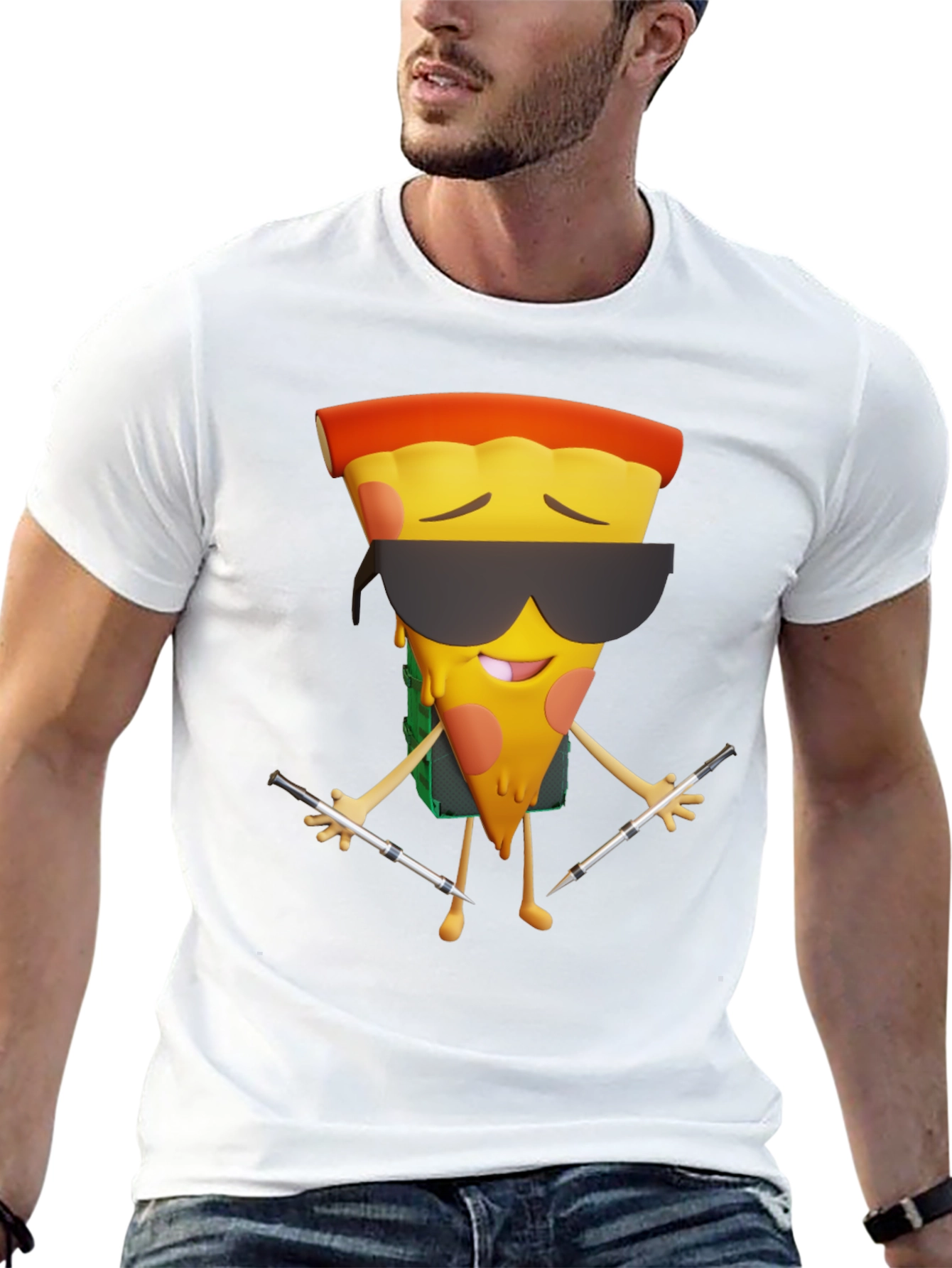 Pizza DJ Graphic T-Shirt - Cool & Unique Design