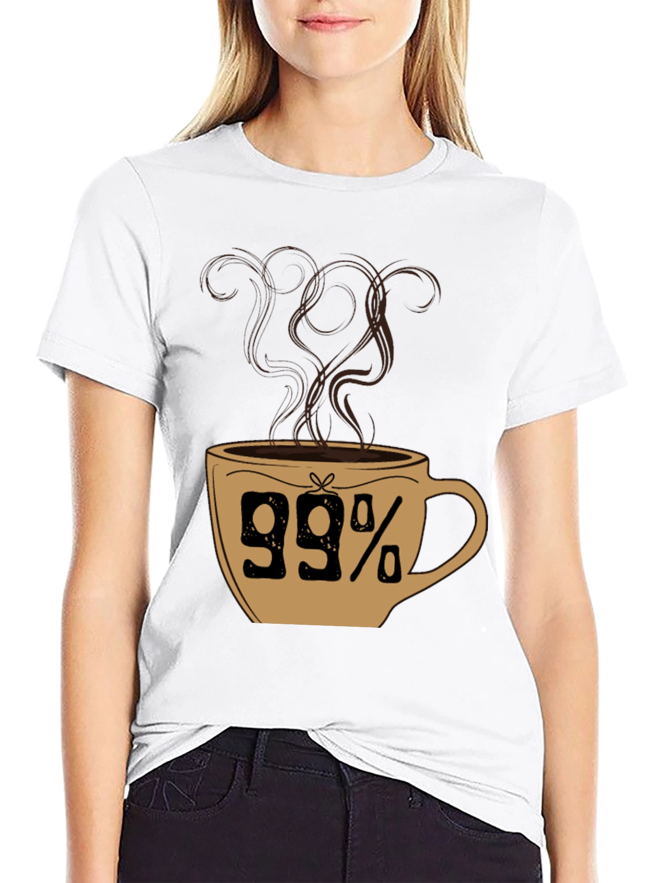 99% Coffee T-Shirt - Caffeine Lovers Tee