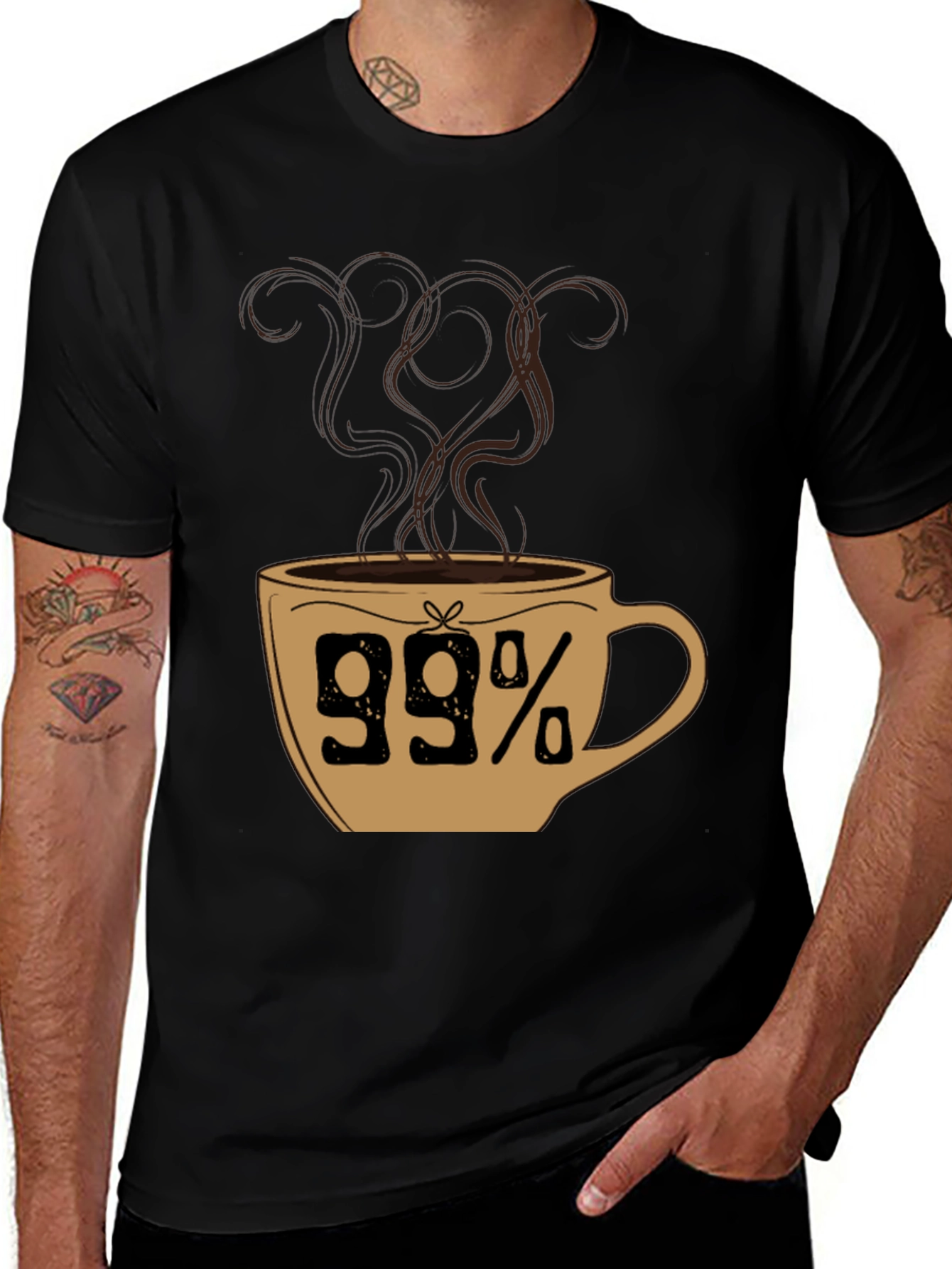 99% Coffee T-Shirt - Caffeine Lovers Tee