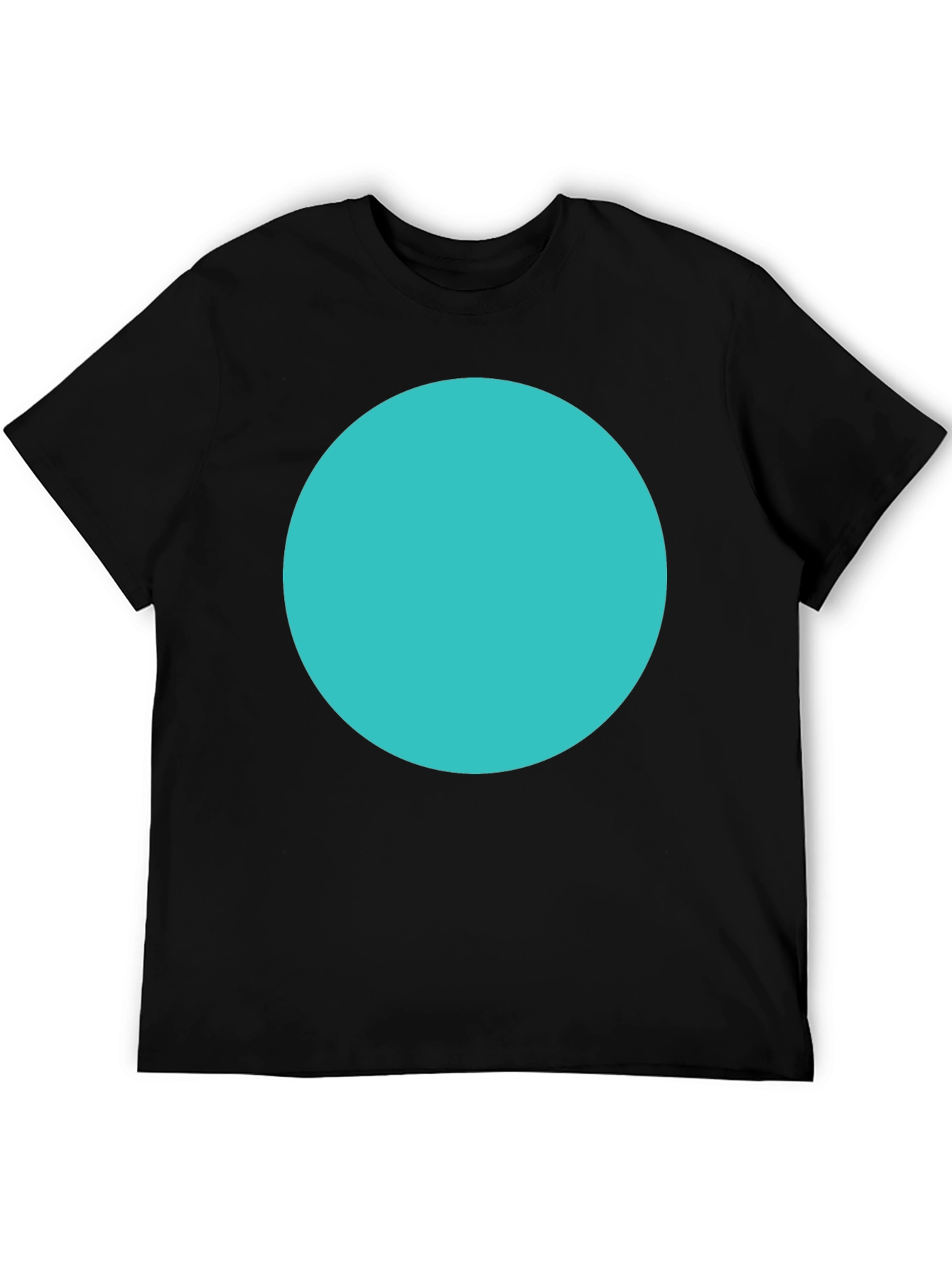 Modern Graphic Tee - Solid Circle Design