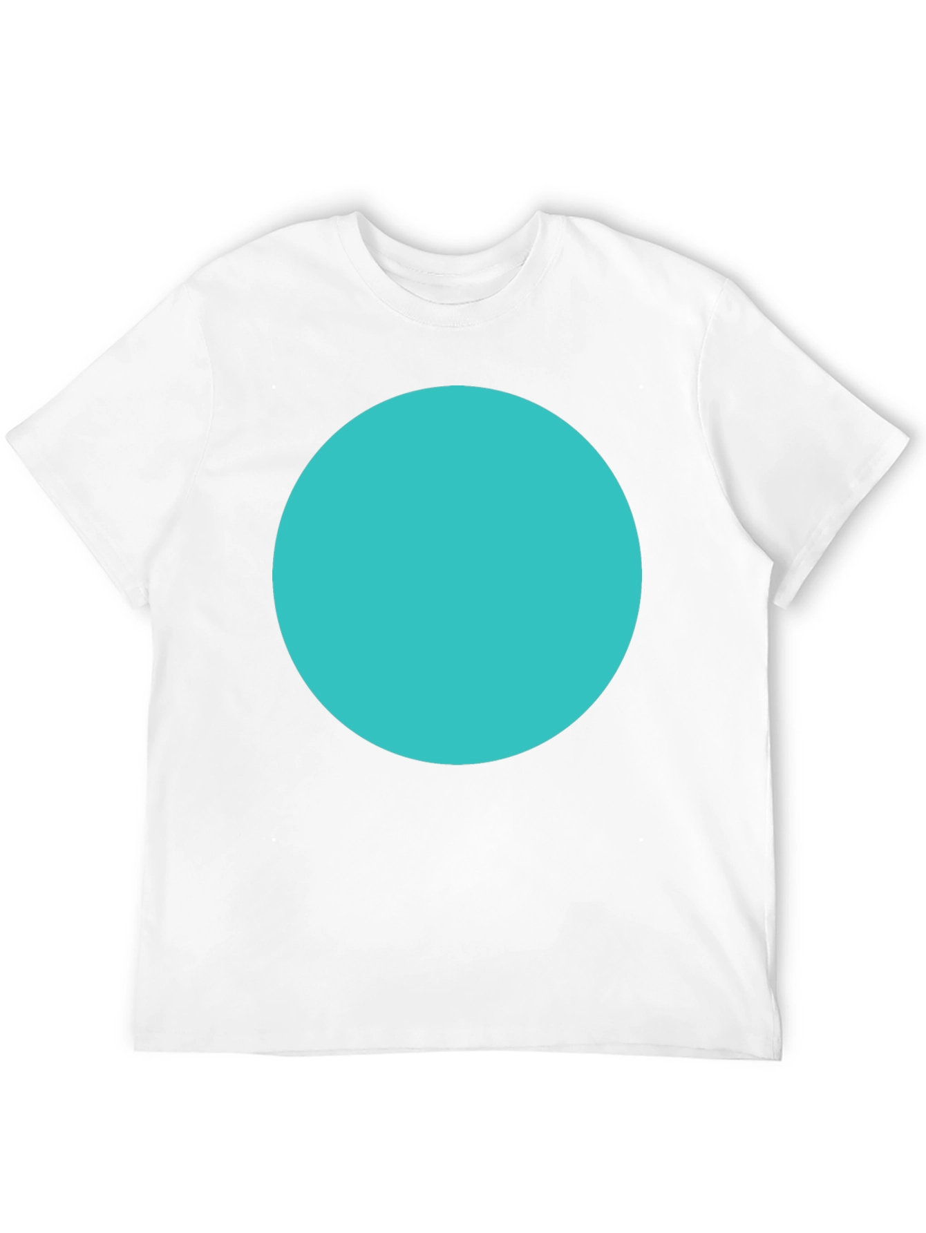 Modern Graphic Tee - Solid Circle Design