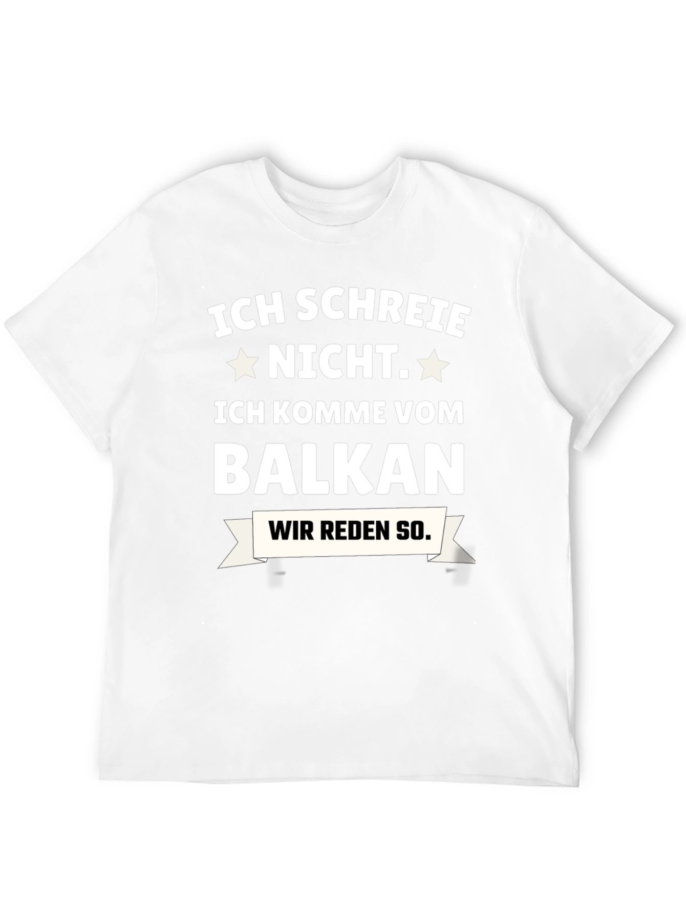 Balkan Pride T-Shirt: Ich Schreie Nicht - Black