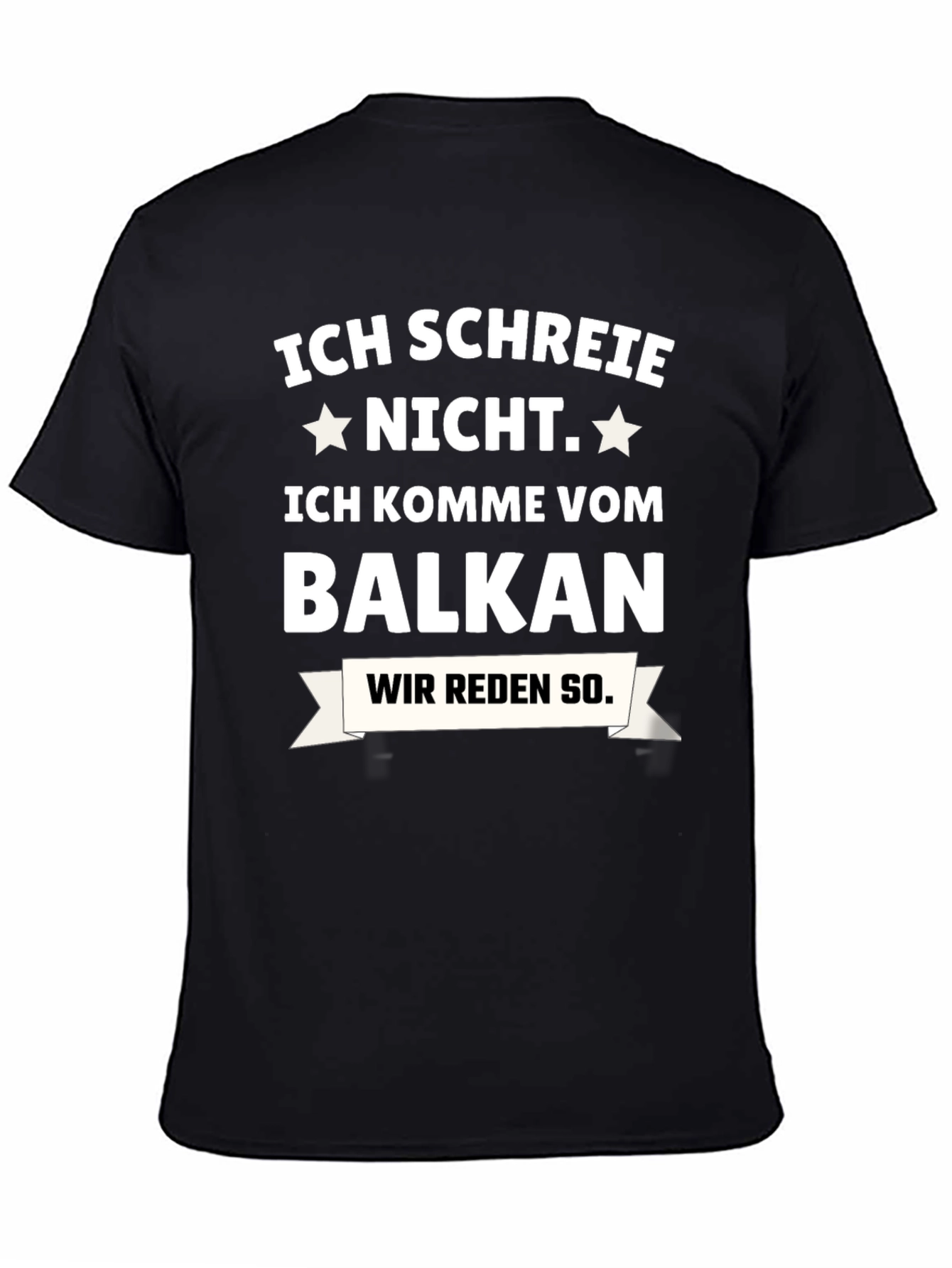 Balkan Pride T-Shirt: Ich Schreie Nicht - Black