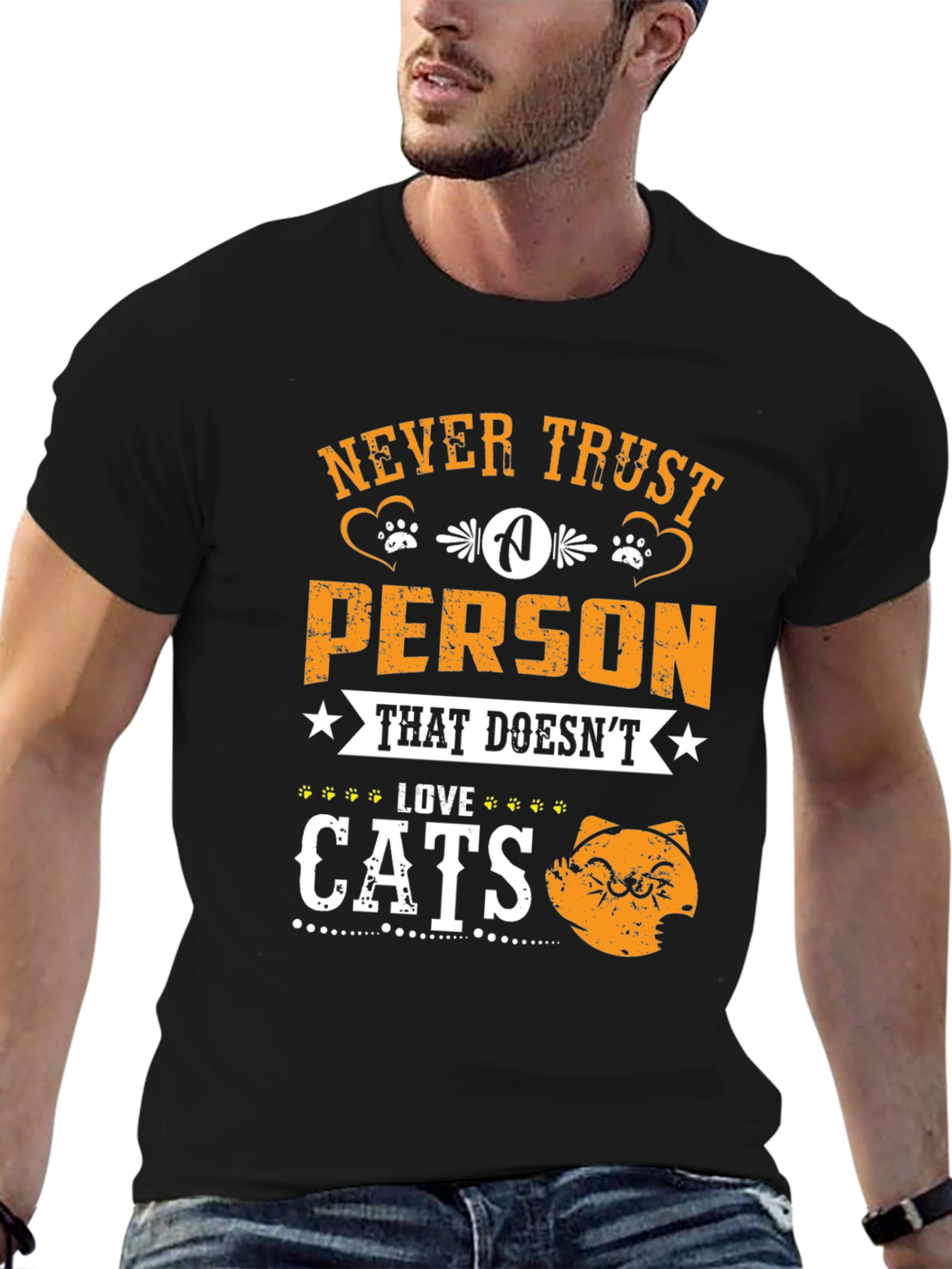 Never Trust Person That Doesnt Love Cats T-Shirt
