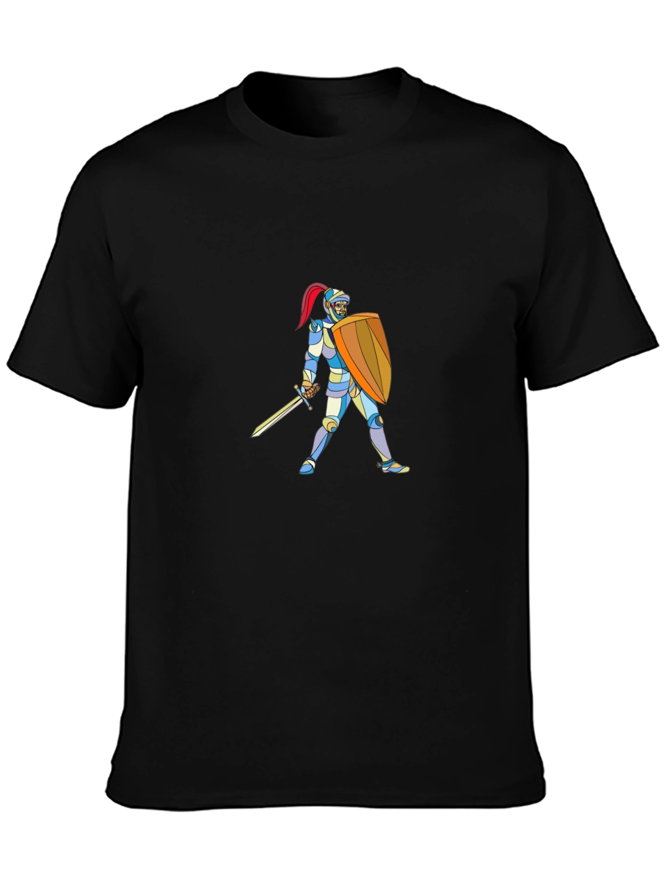 Knight Graphic Black T-Shirt