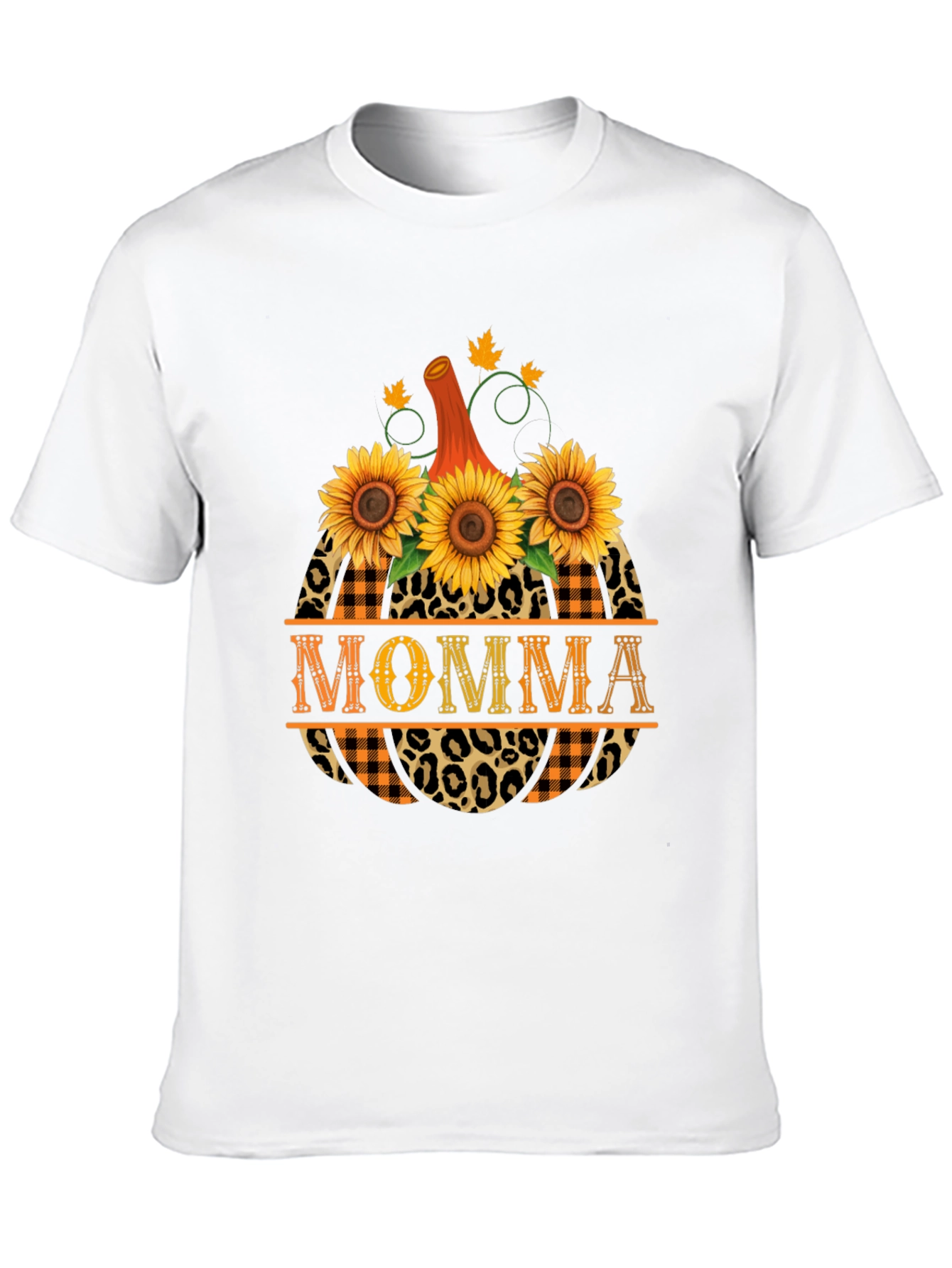 Momma Pumpkin Sunflower Graphic Tee