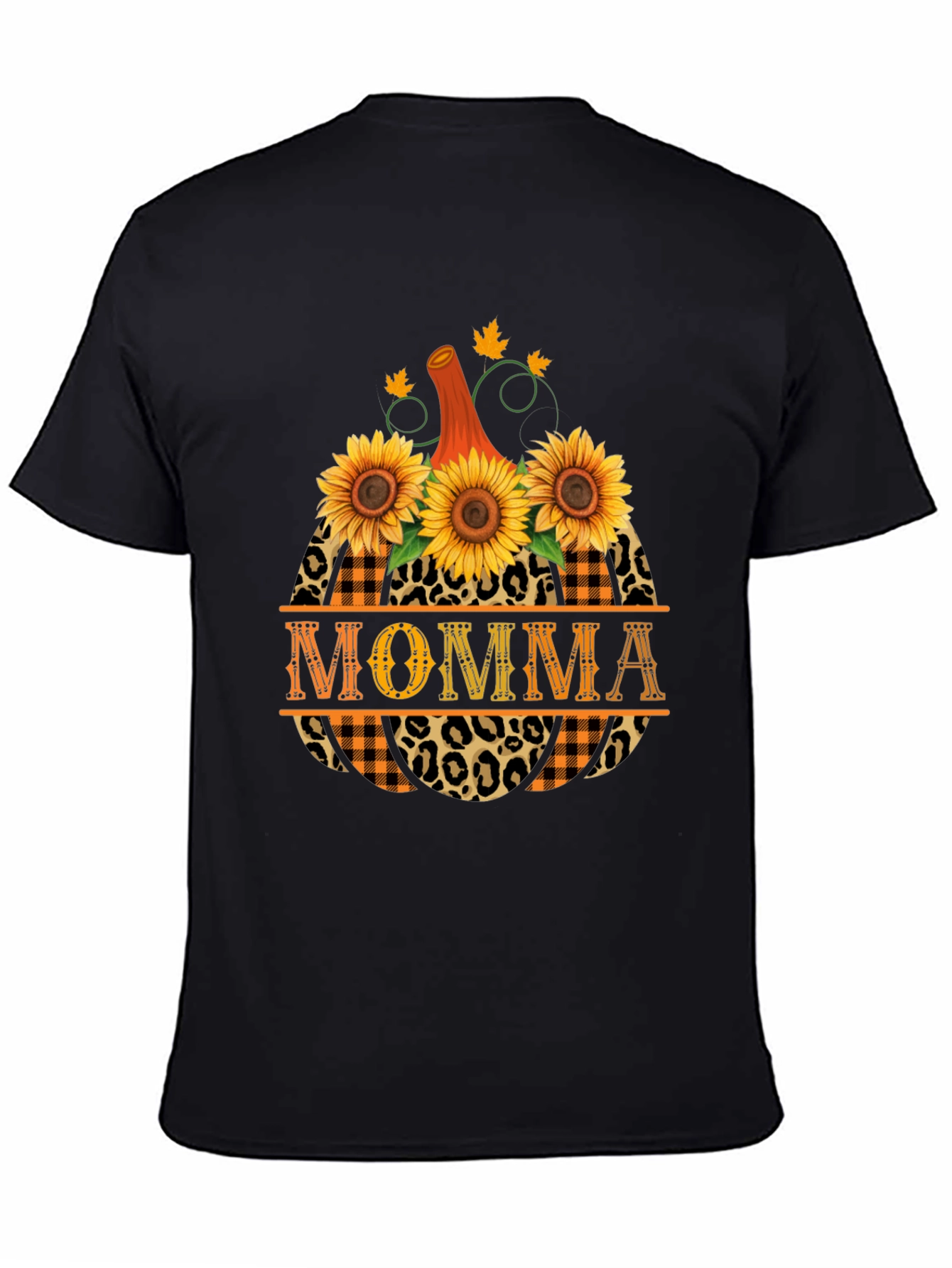Momma Pumpkin Sunflower Graphic Tee