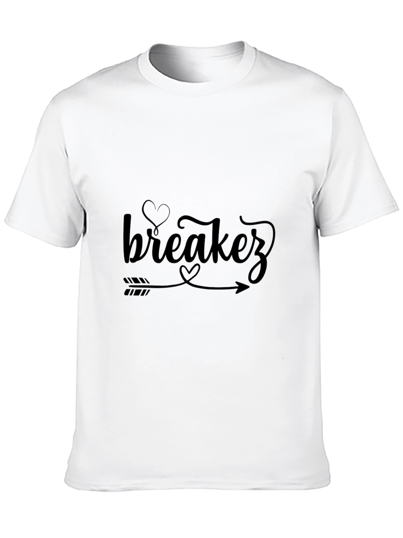 Breakerz Heart Arrow Graphic Black T-Shirt