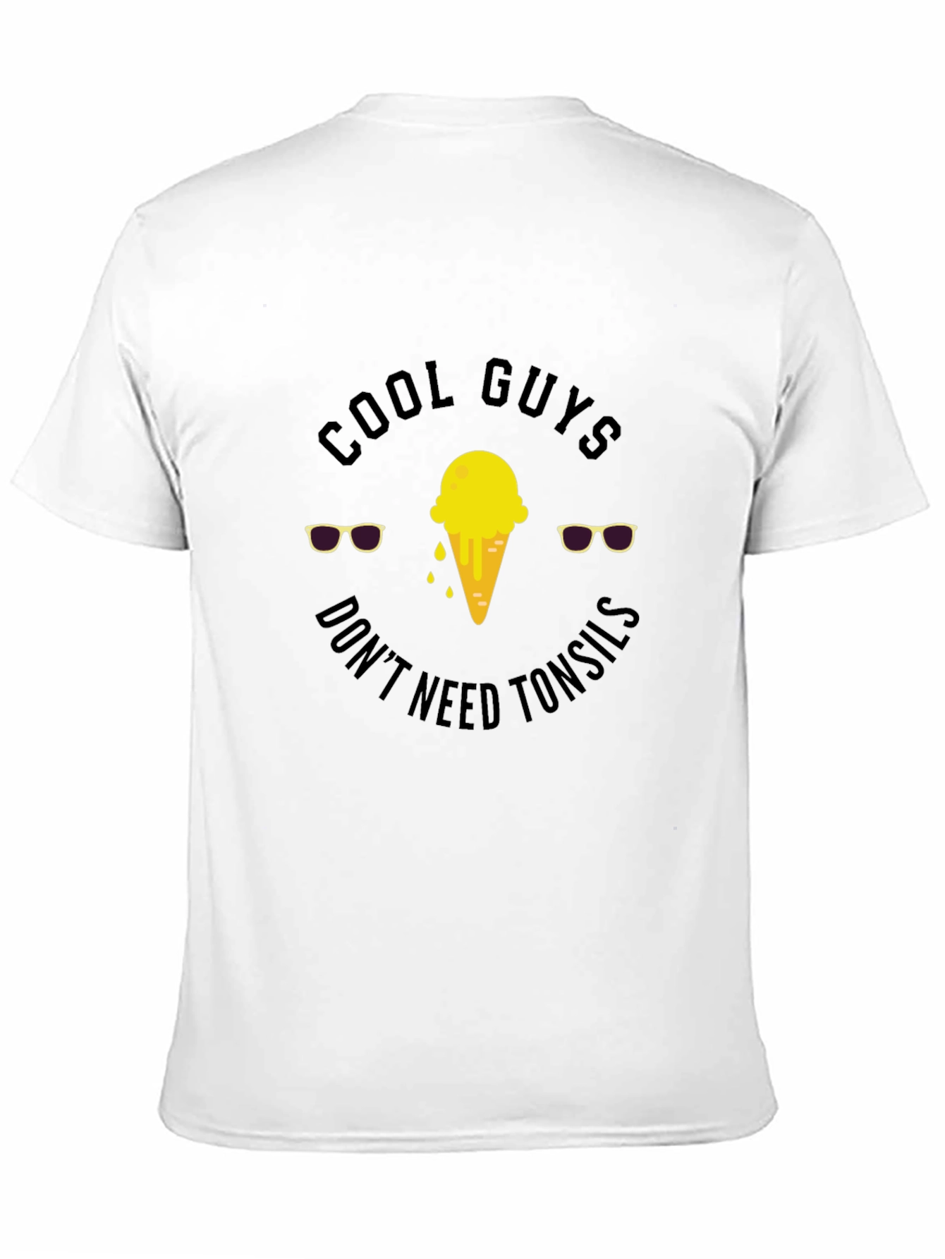 Cool Guys Ice Cream Graphic Tee - Black