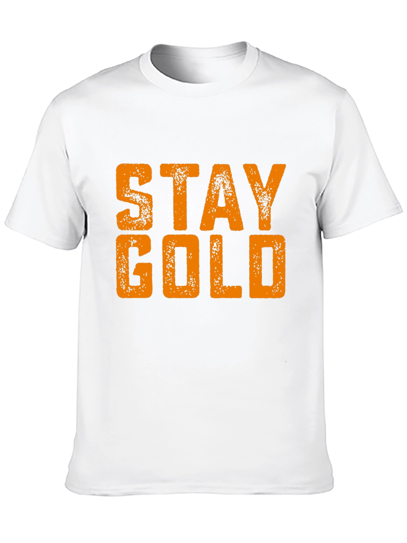 Stay Gold Graphic Print Black T-Shirt