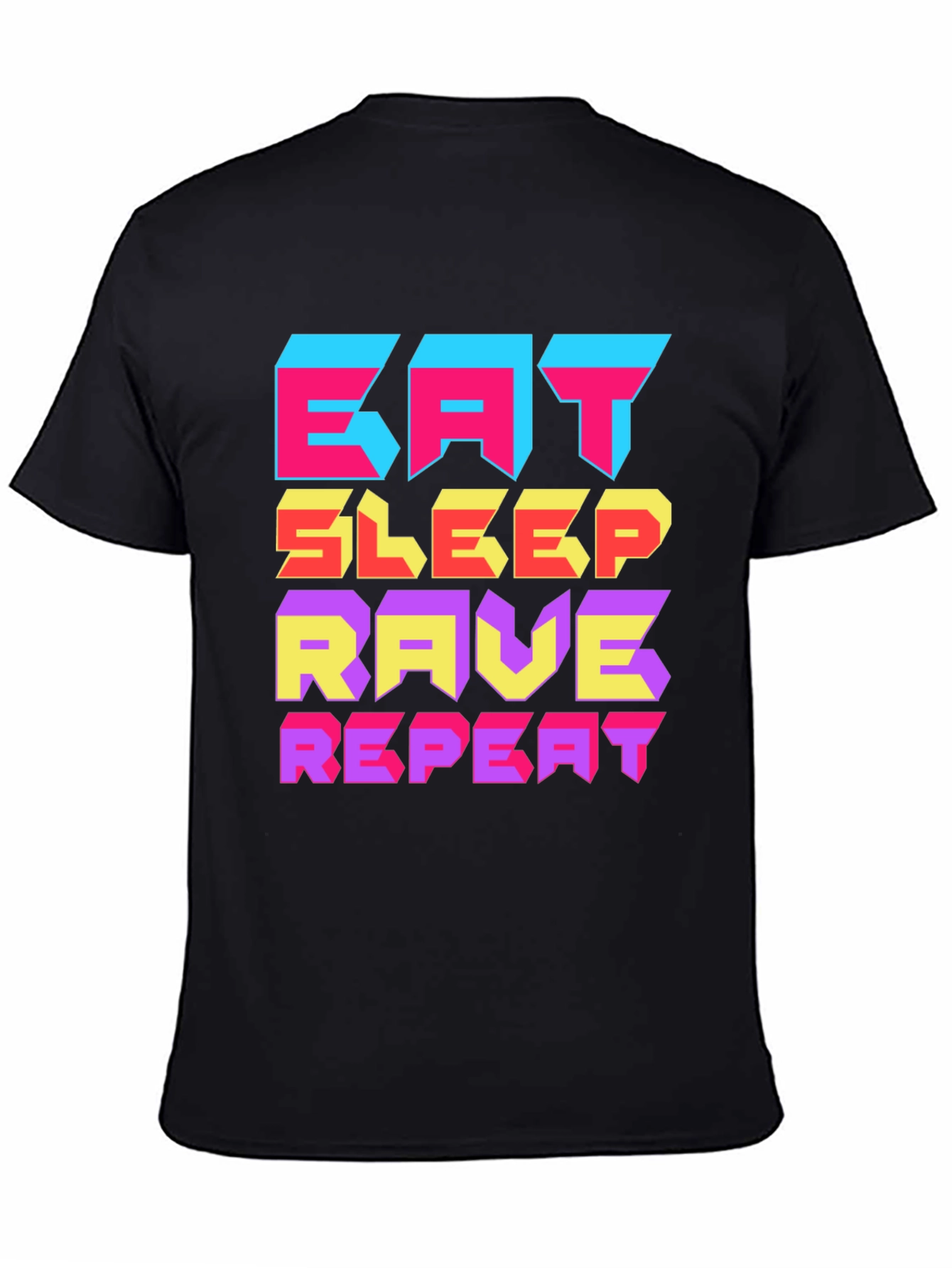Eat Sleep Rave Repeat Graphic Tee