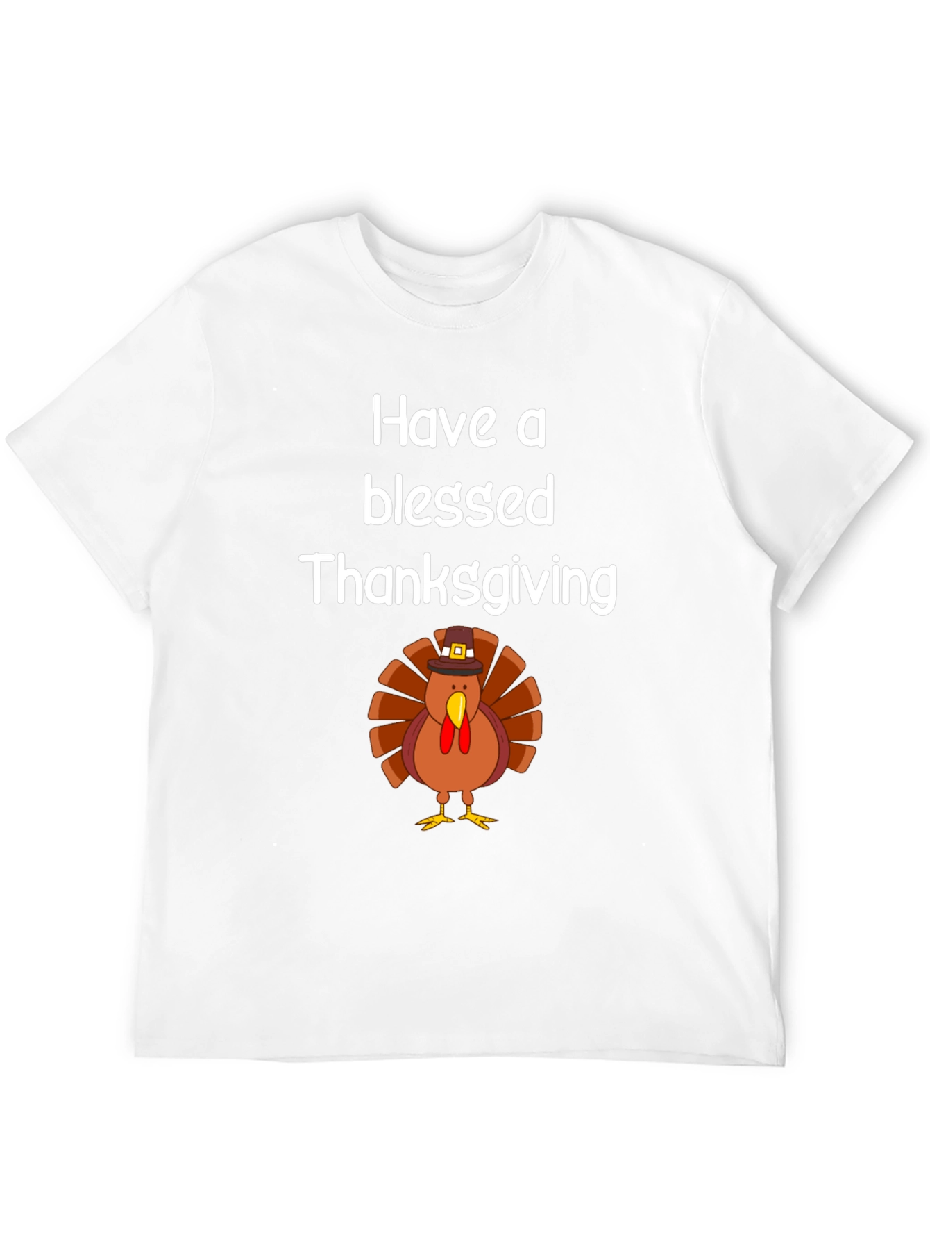 Blessed Thanksgiving Turkey Graphic T-Shirt