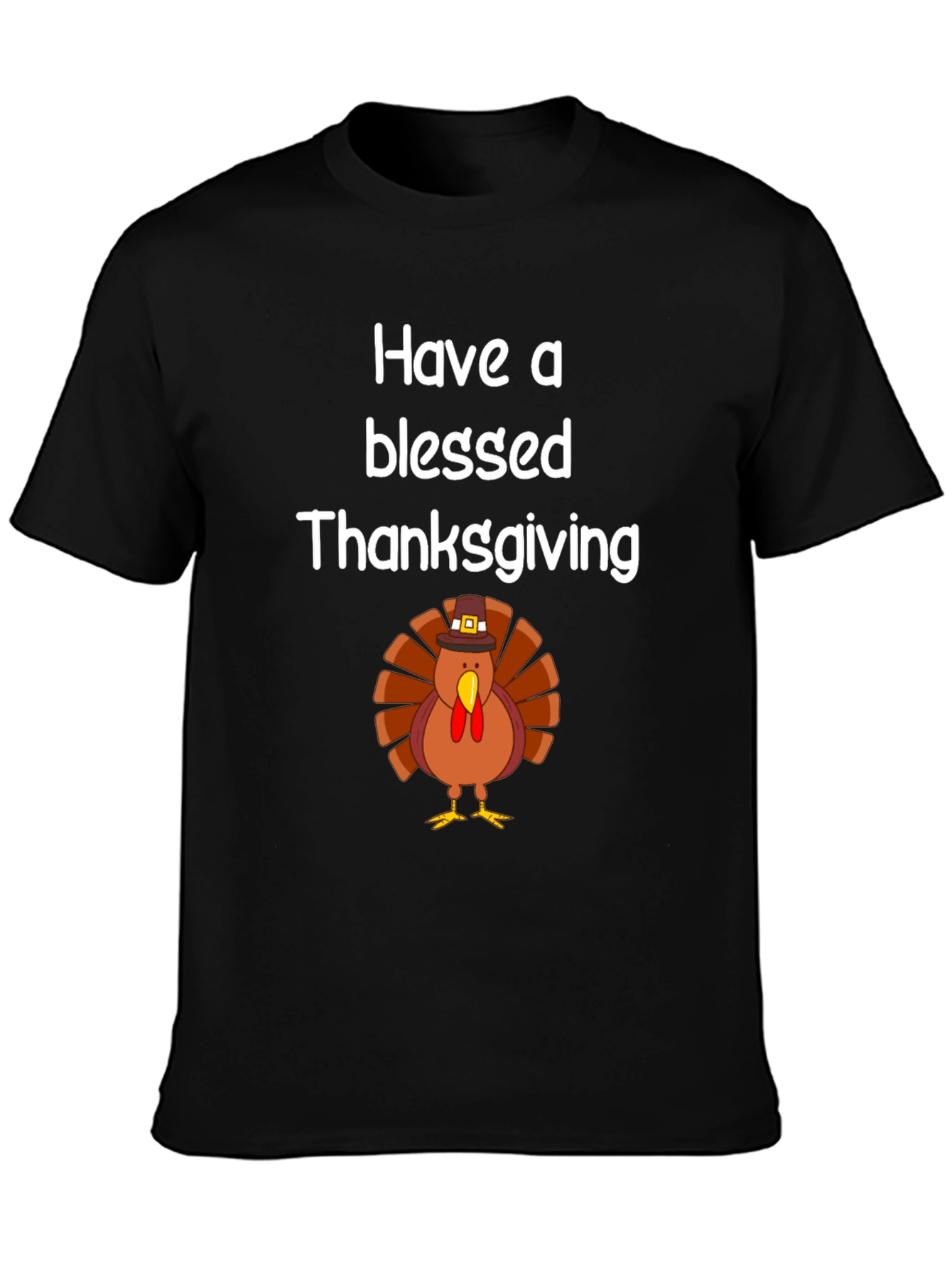Blessed Thanksgiving Turkey Graphic T-Shirt