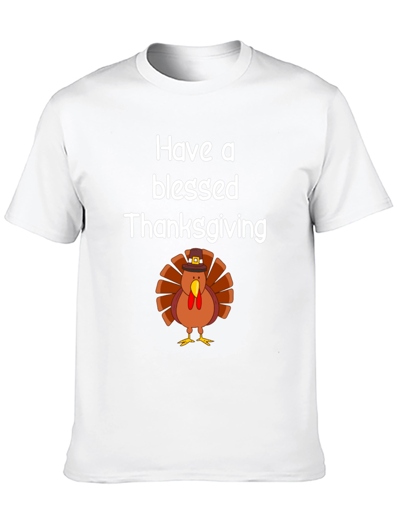 Blessed Thanksgiving Turkey Graphic T-Shirt