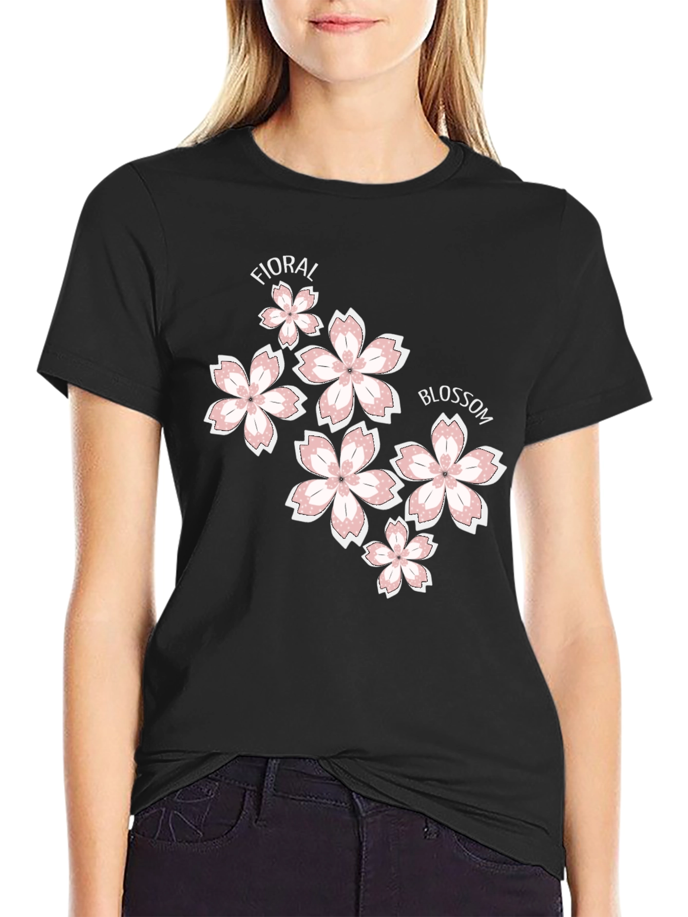 Floral Blossom Graphic Print T-Shirt