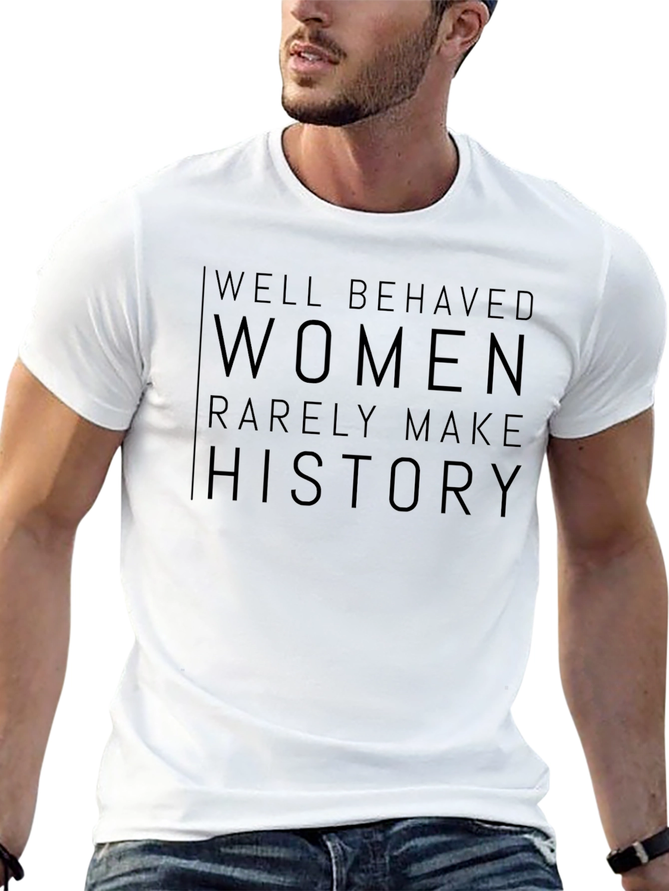 Well Behaved Women History Tee - Black