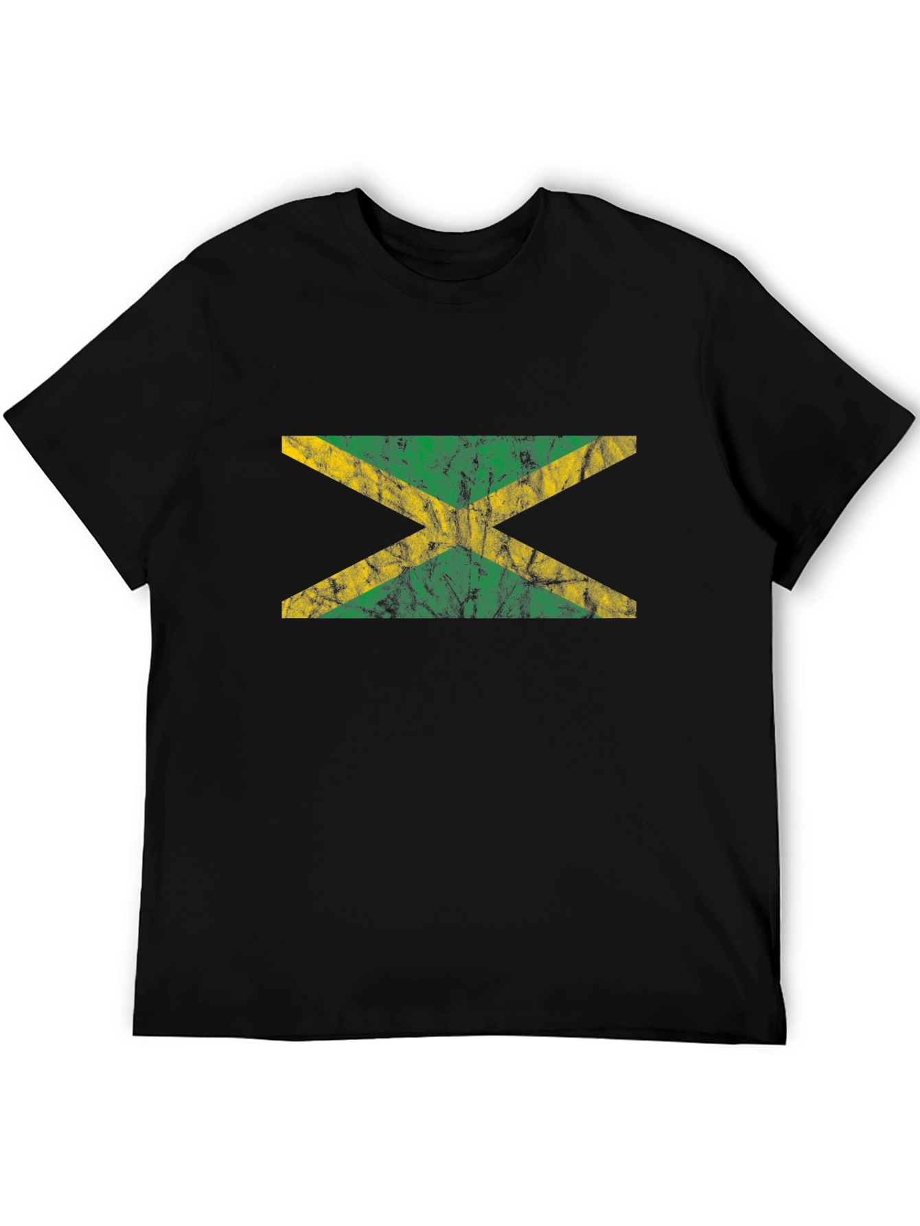 Jamaica Flag T-Shirt - Distressed Look Tee
