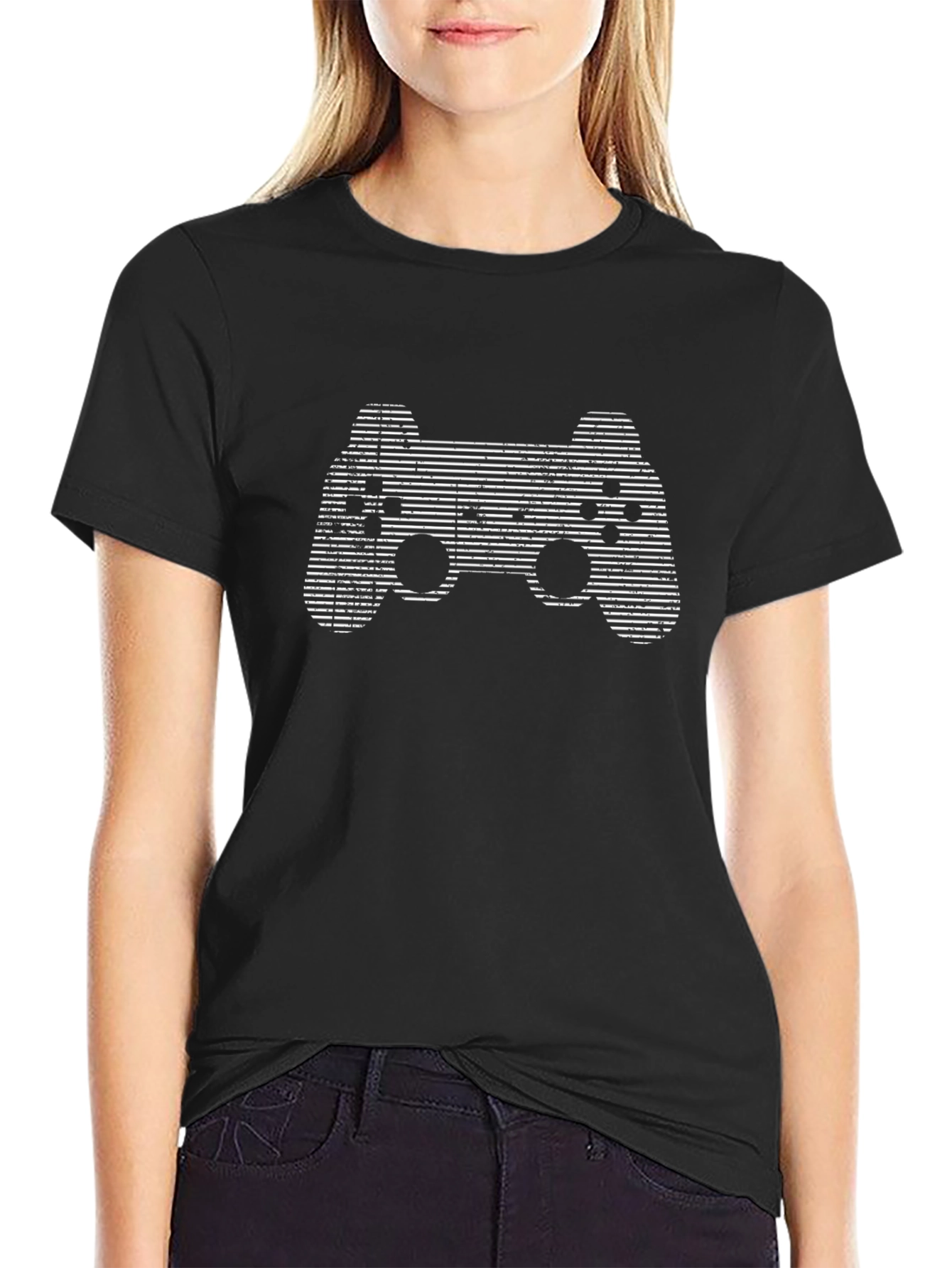Gaming Controller Graphic Tee - Black
