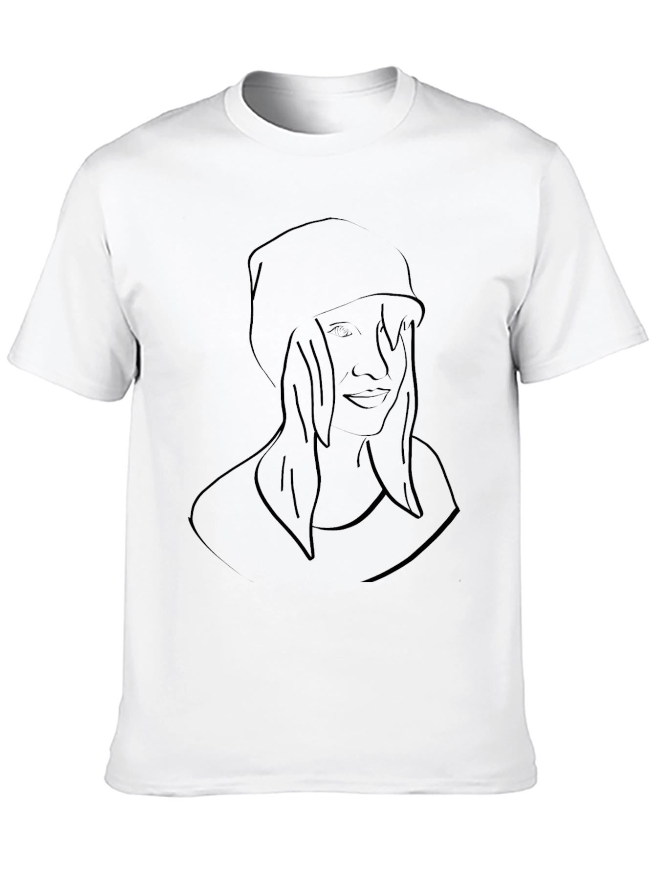 Minimalist Graphic T-Shirt - Black