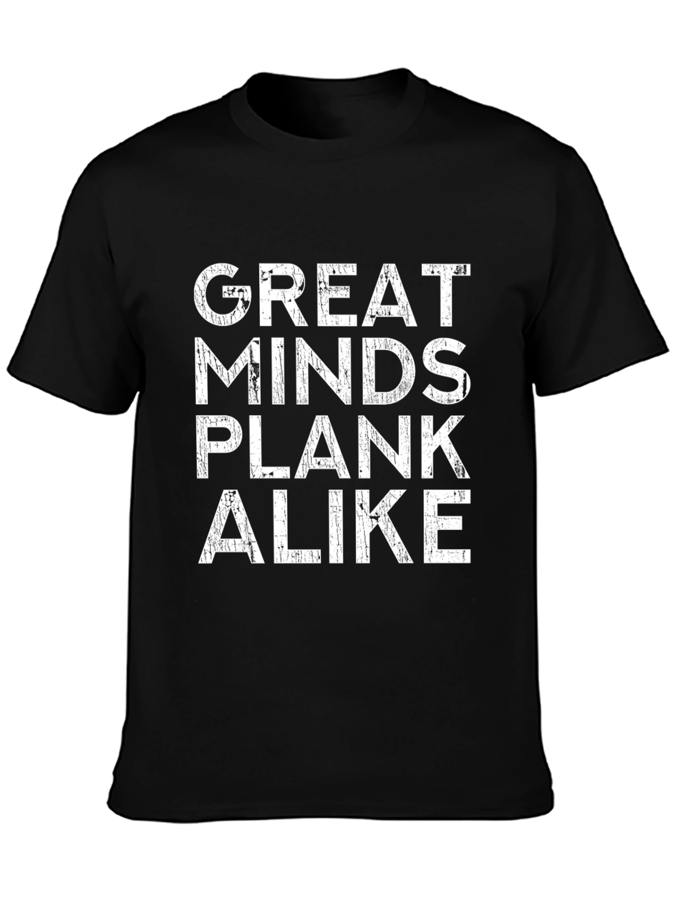 Great Minds Plank Alike T-Shirt Funny Workout Tee